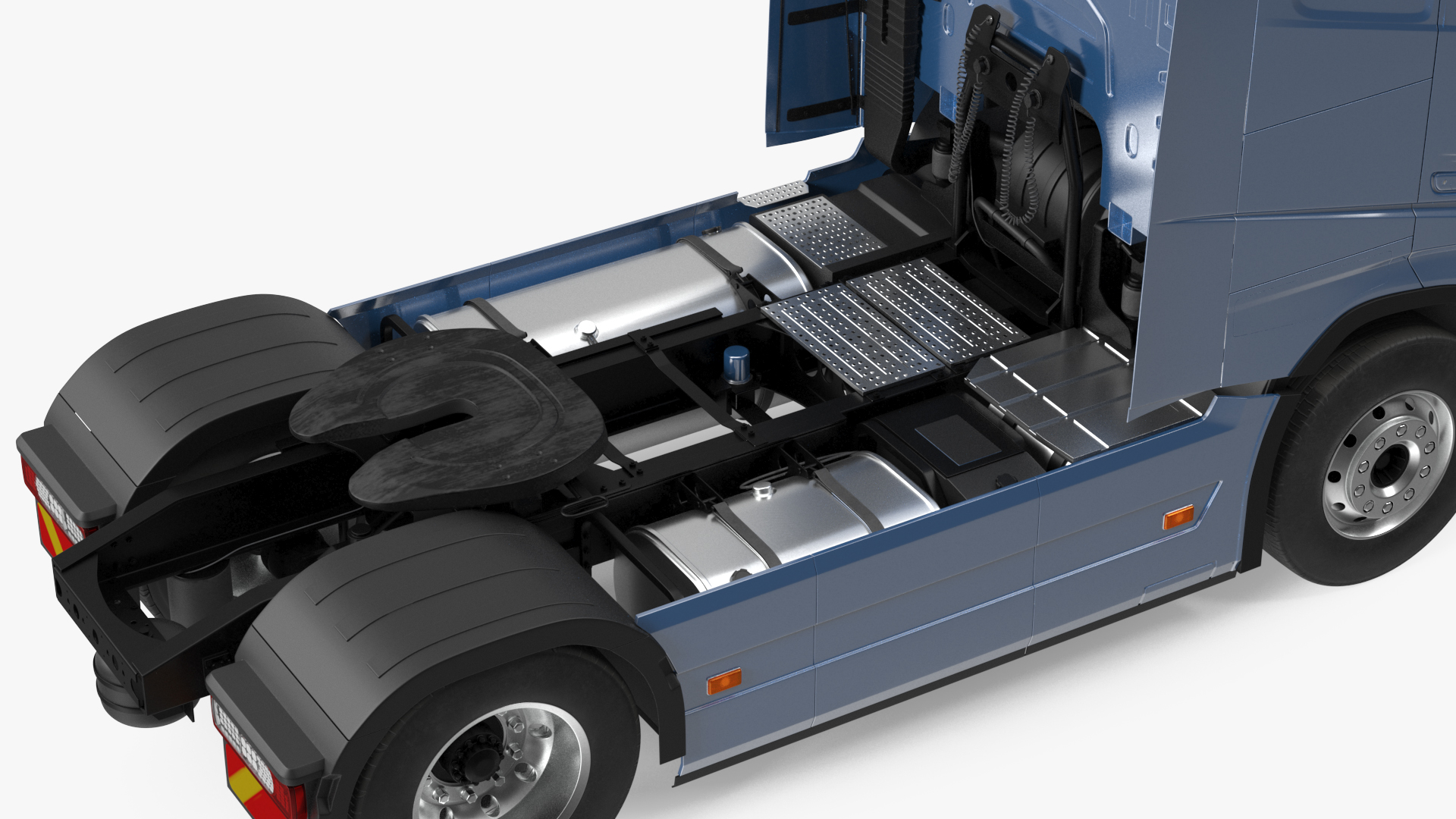 Cabover 4x2 Lorry Rigged 3D model