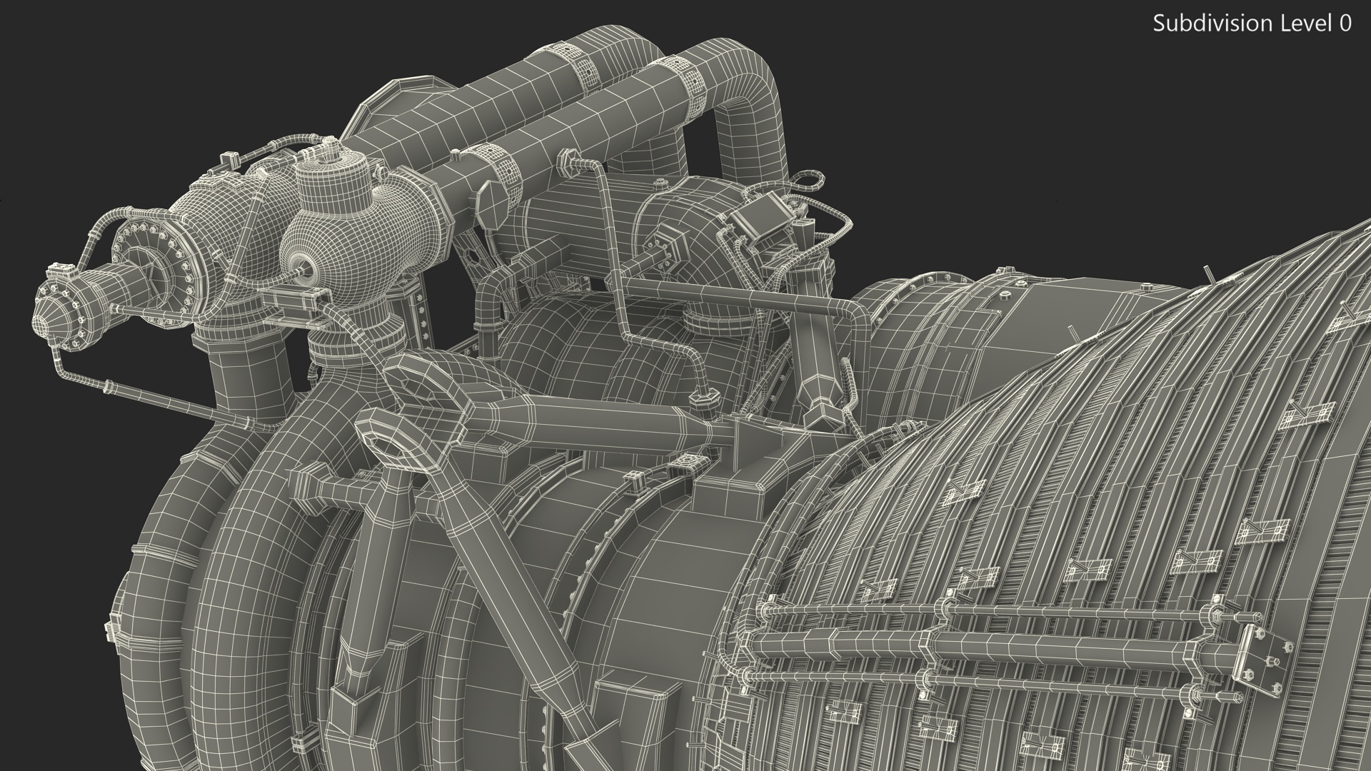Rocket Engine F-1 3D