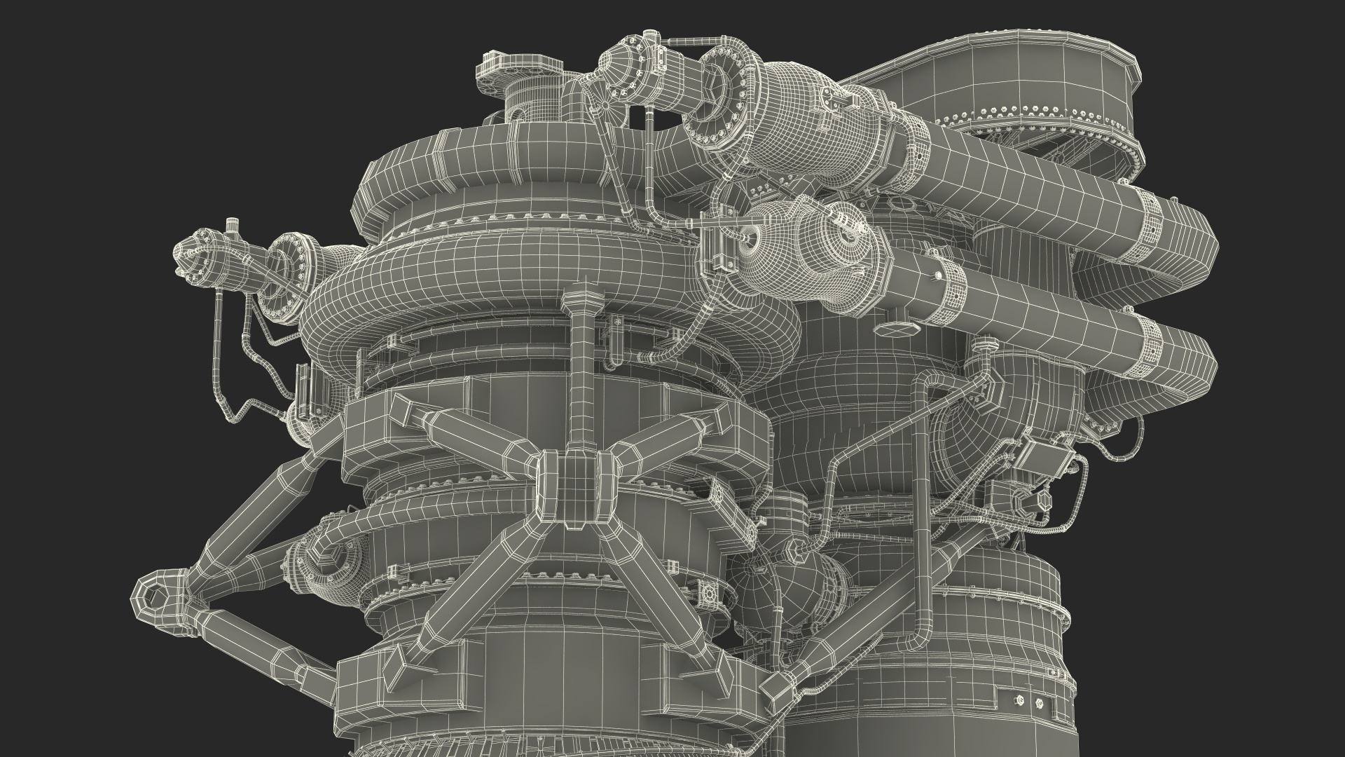 Rocket Engine F-1 3D