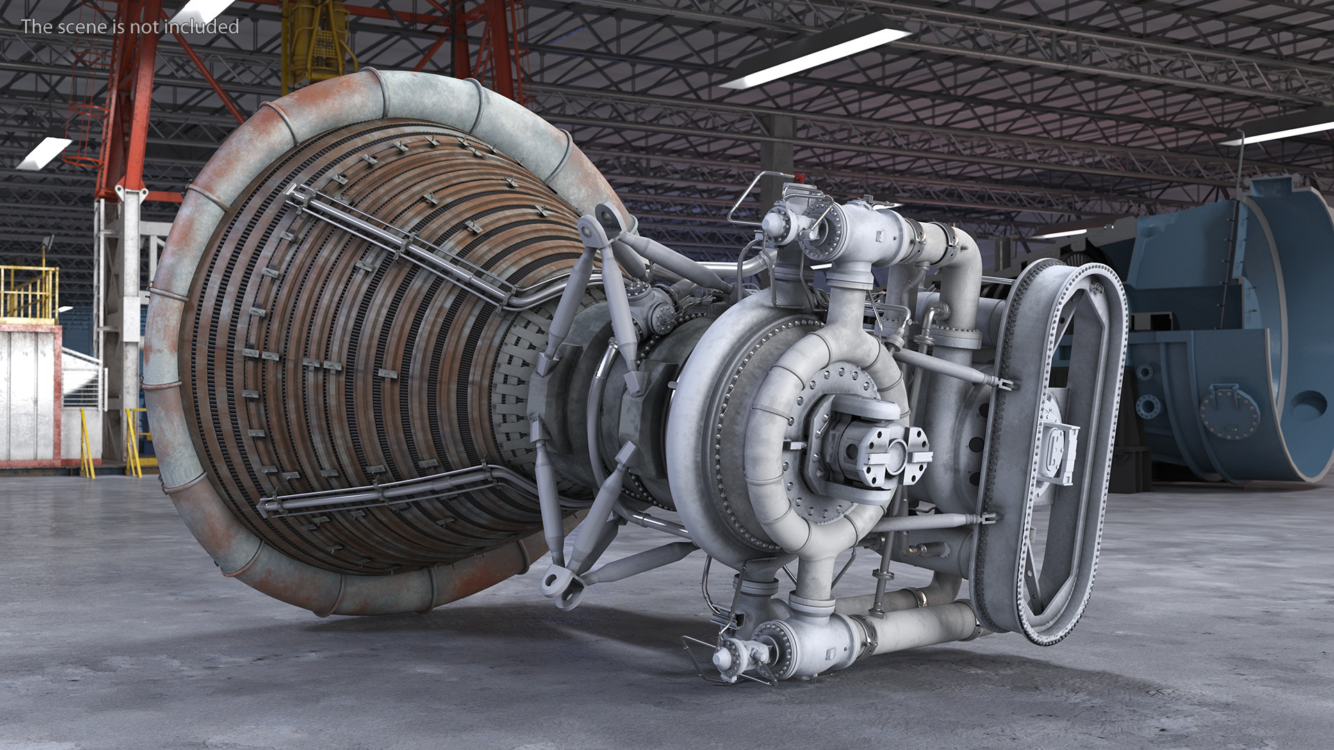Rocket Engine F-1 3D