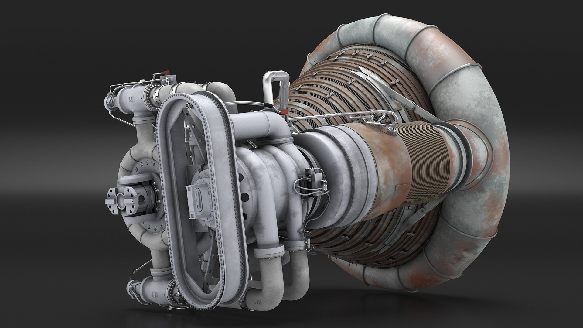 Rocket Engine F-1 3D
