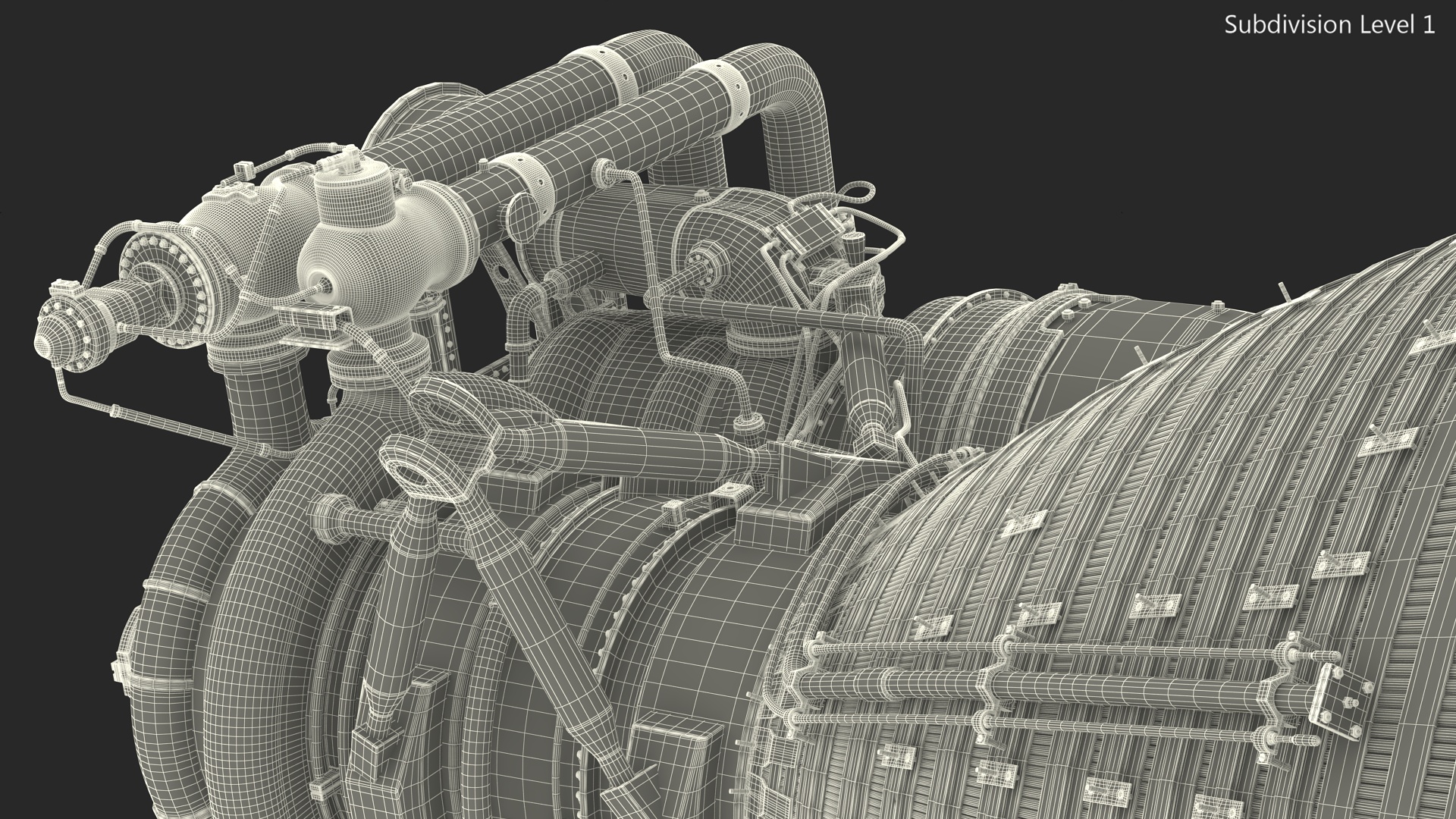 Rocket Engine F-1 3D