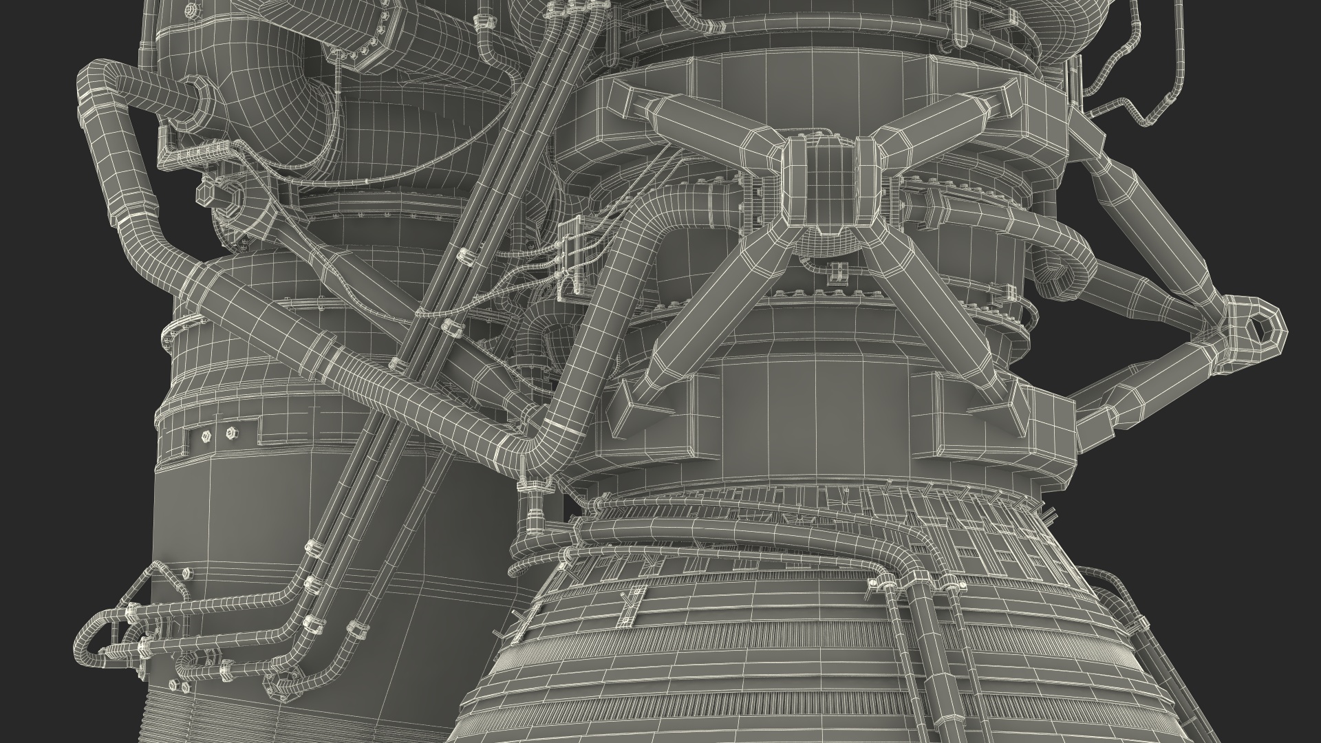 Rocket Engine F-1 3D