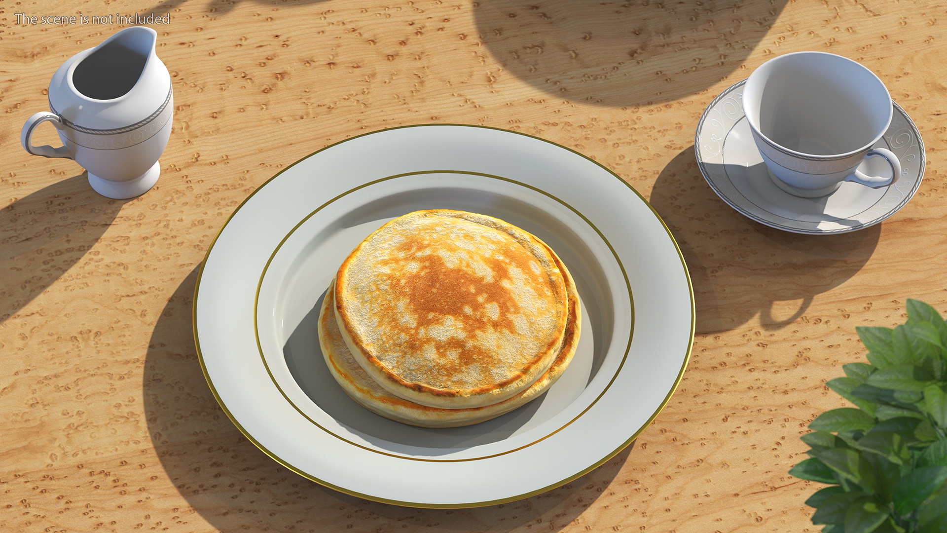 Three Pancakes 3D model