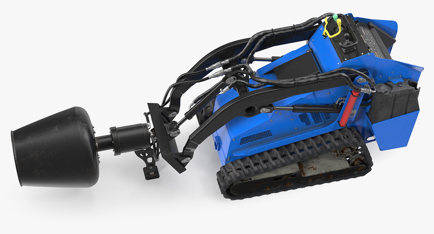 3D Mixer Skid Steer Loader model