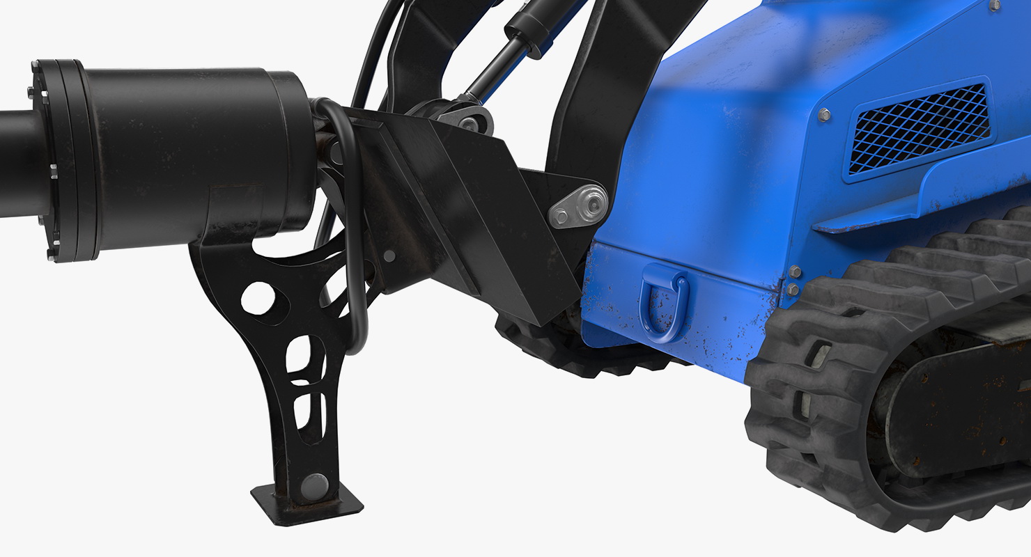 3D Mixer Skid Steer Loader model