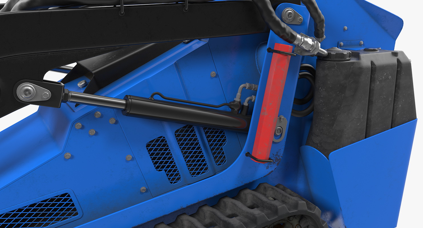 3D Mixer Skid Steer Loader model