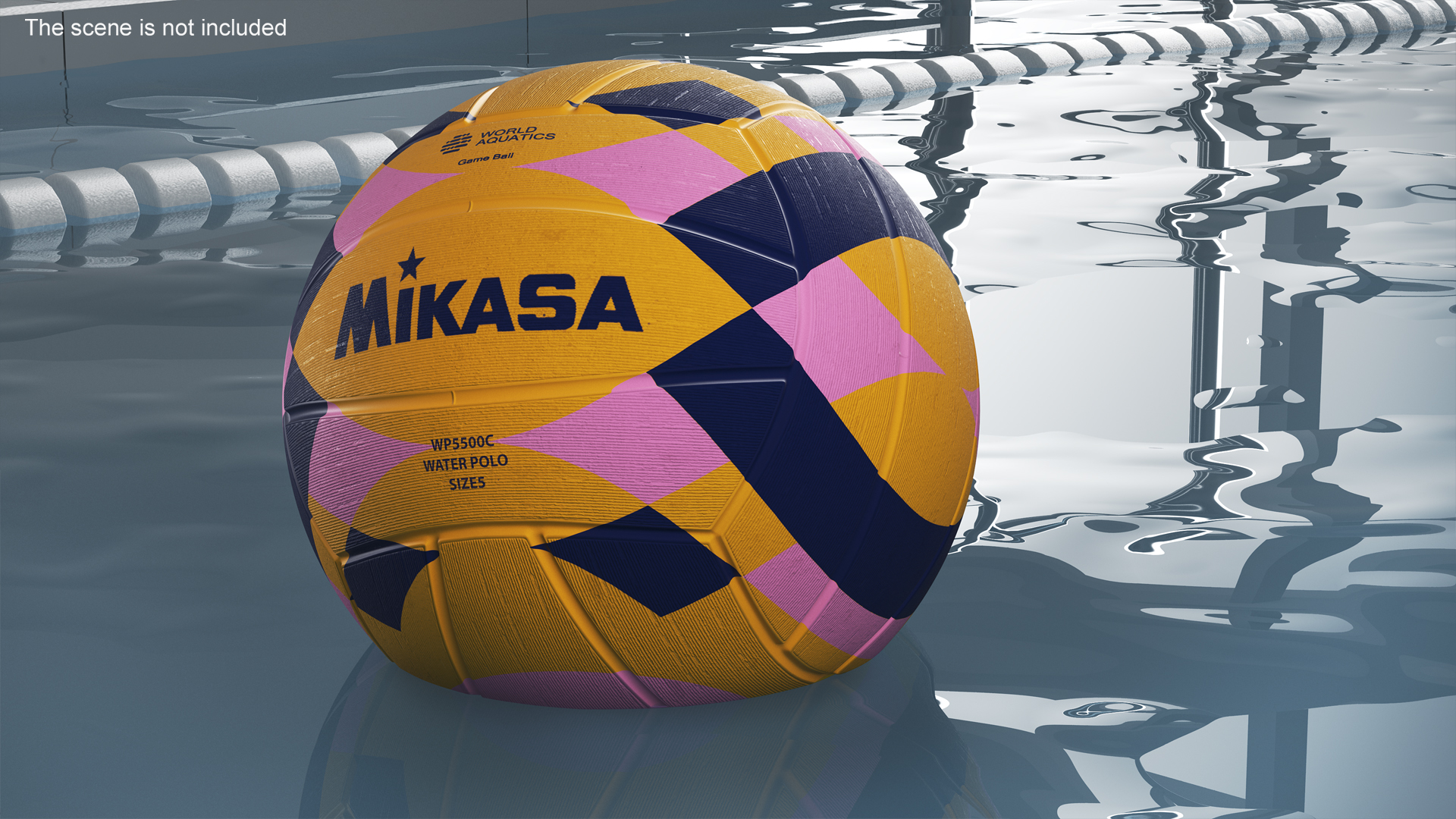 3D Water Polo Ball Mikasa Multicolor model