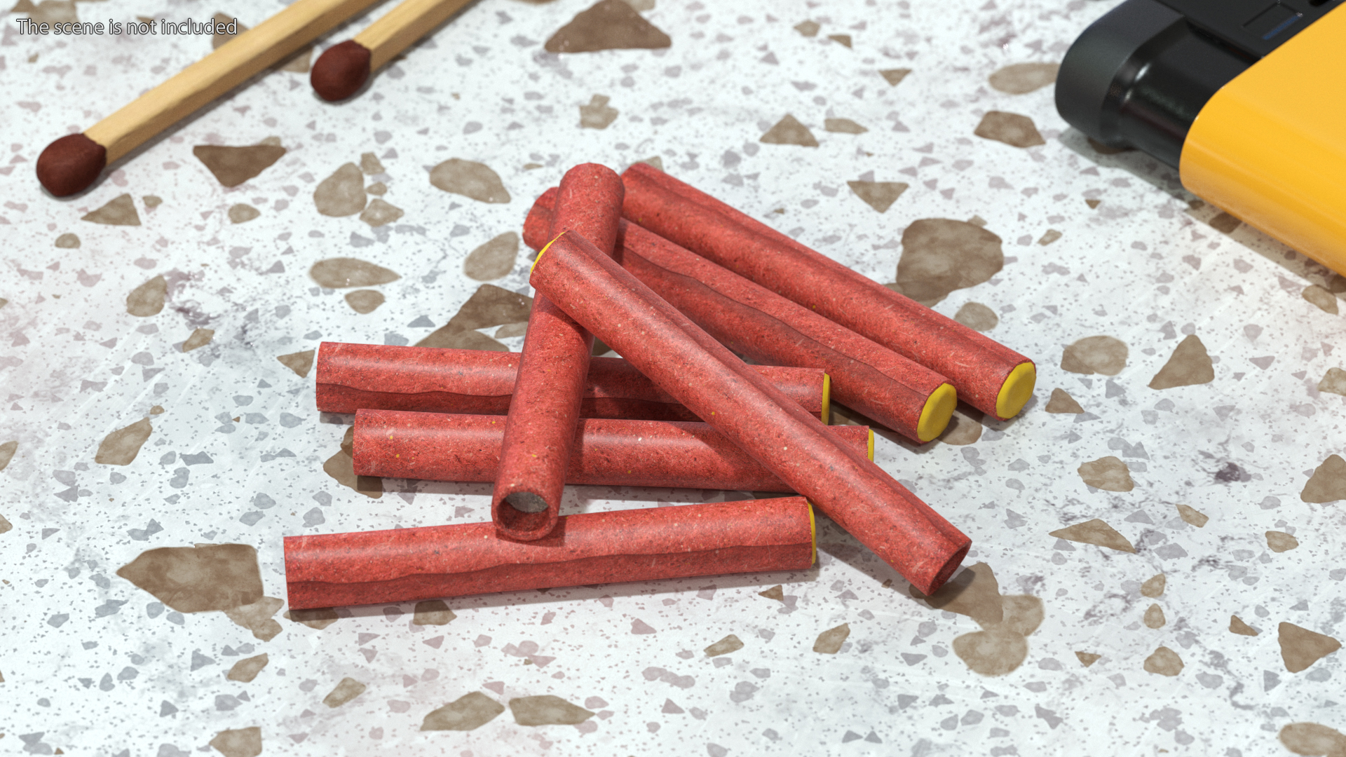 3D model Heap of Firecrackers