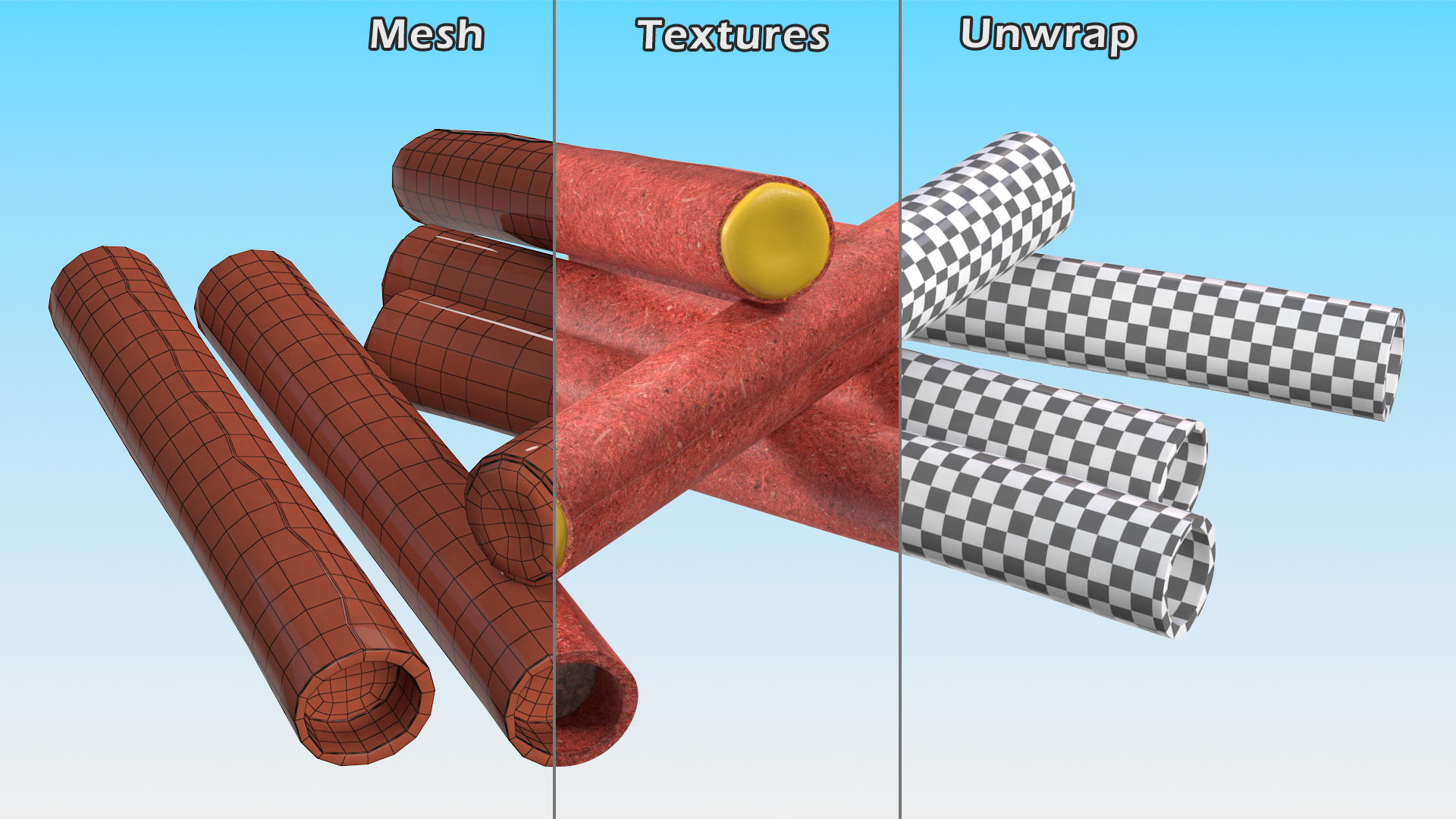 3D model Heap of Firecrackers