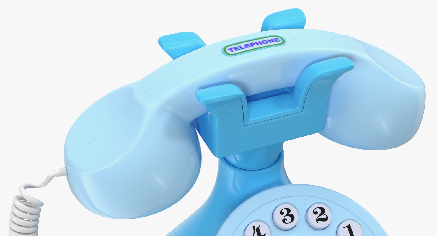 3D Kids Musical Phone Blue model