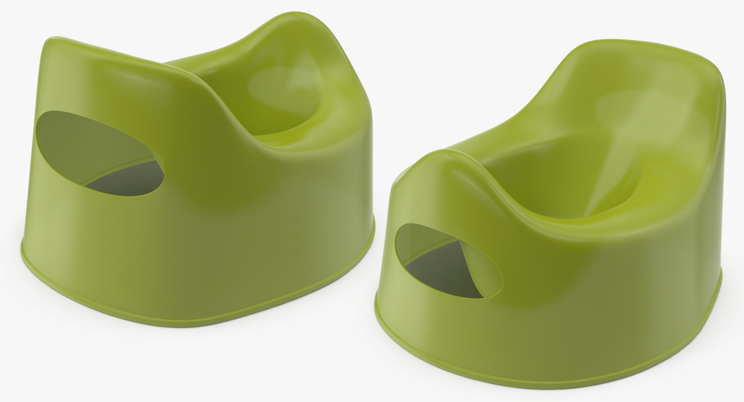 Plastic Baby Toilet 3D model