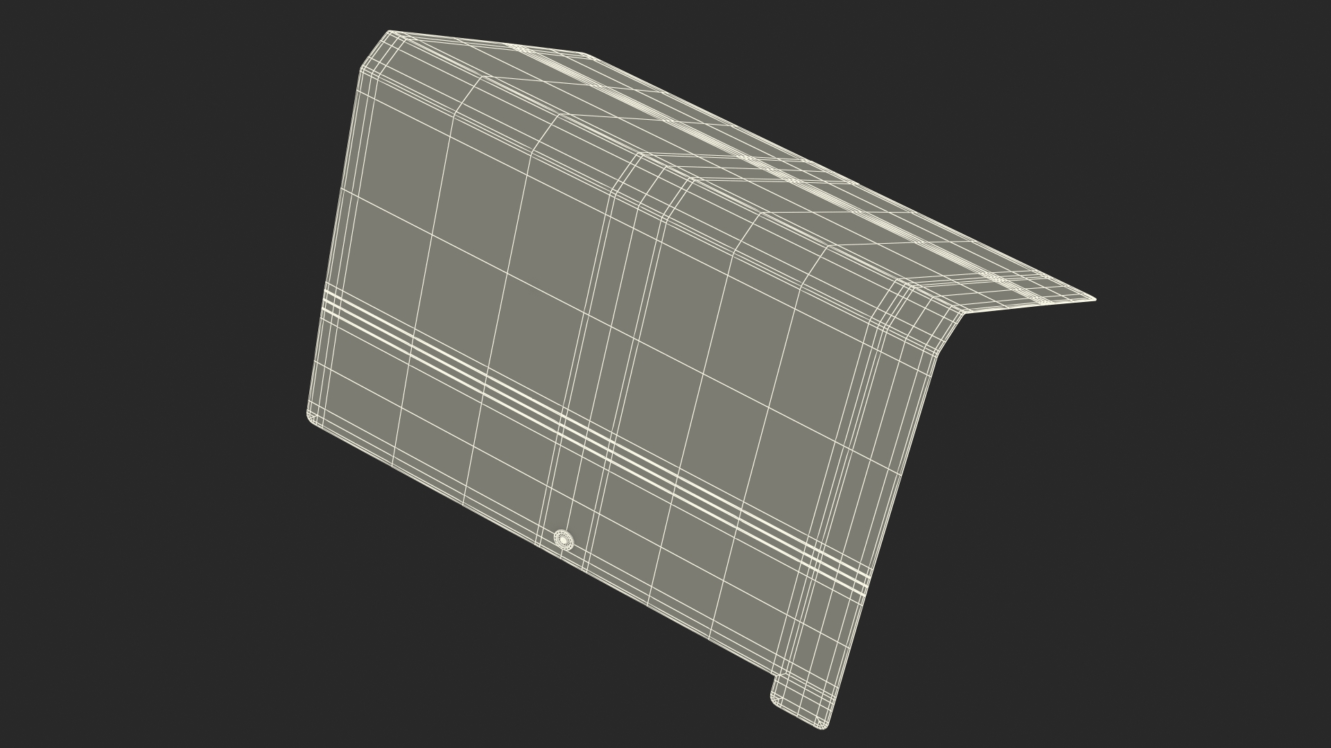 3D Plastic Paper Folder Open Black