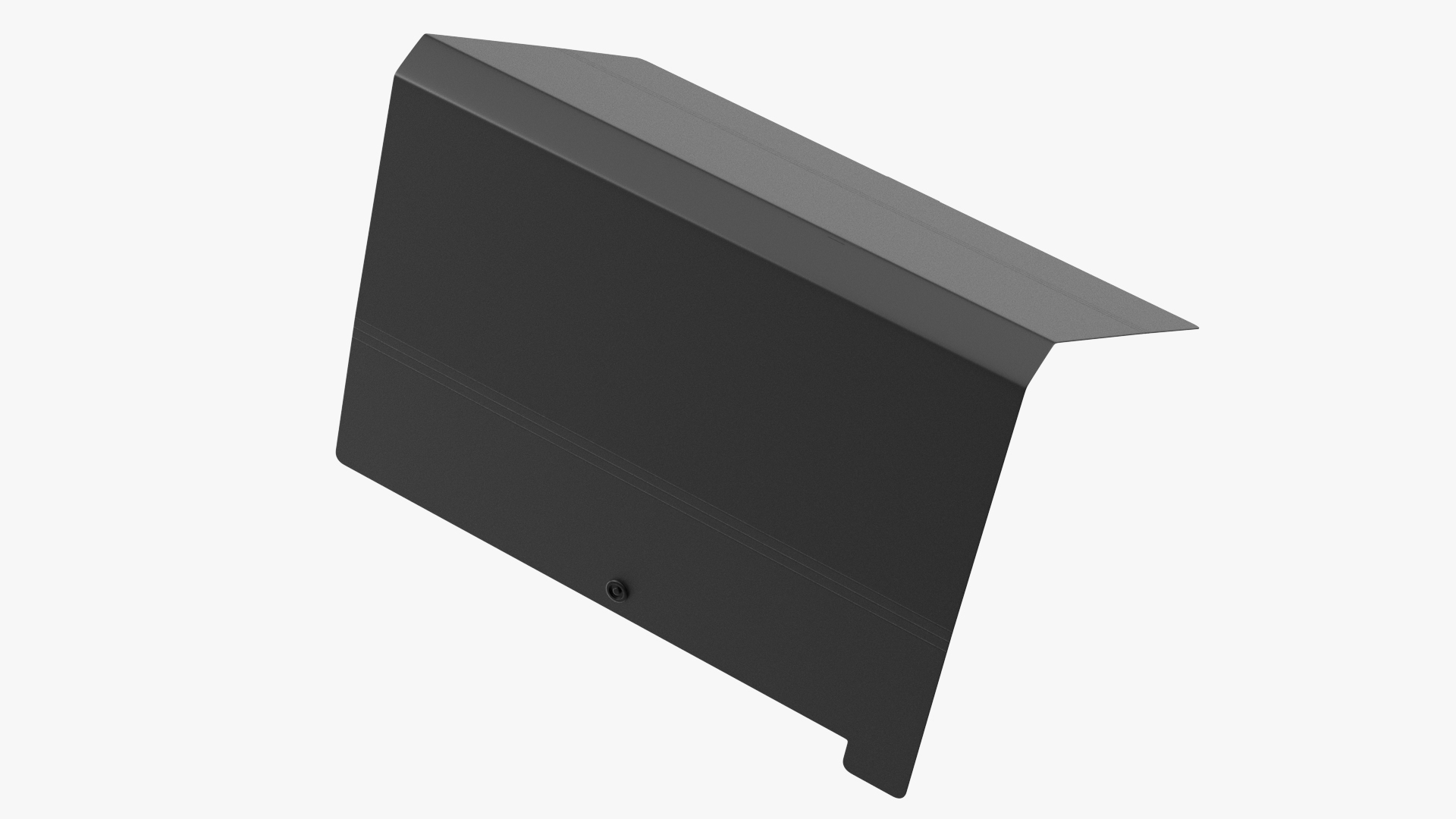 3D Plastic Paper Folder Open Black
