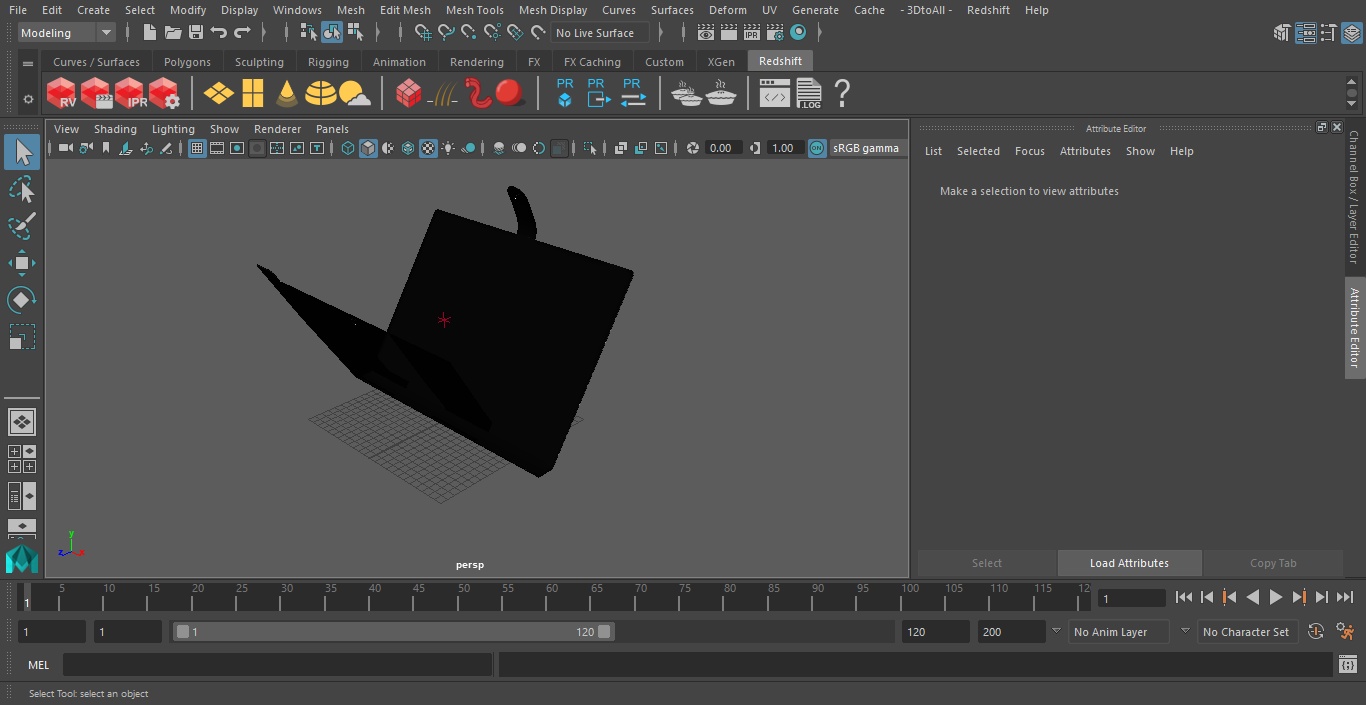 3D Plastic Paper Folder Open Black