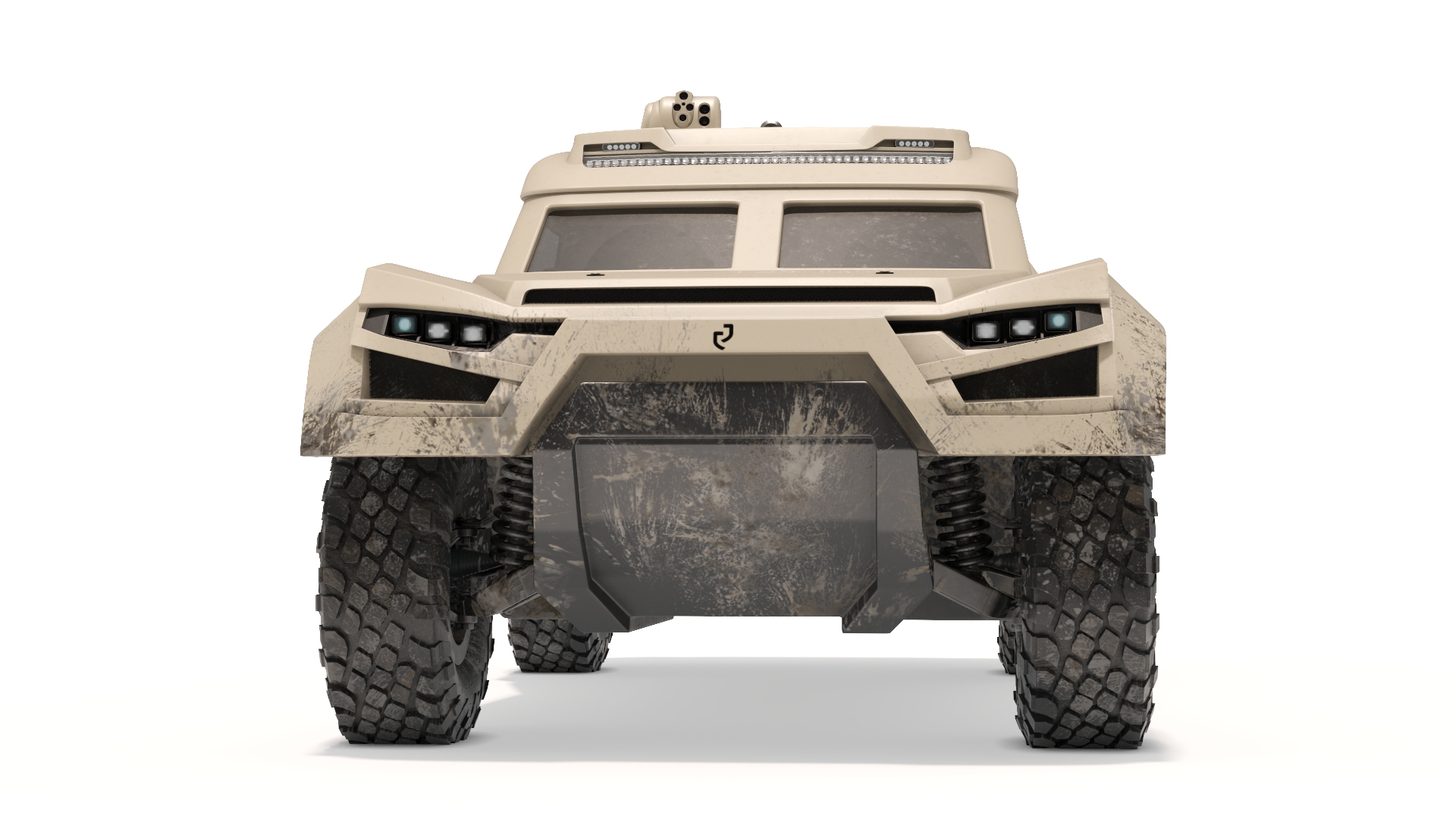 3D Cockerill I-X Armored Car Dirty