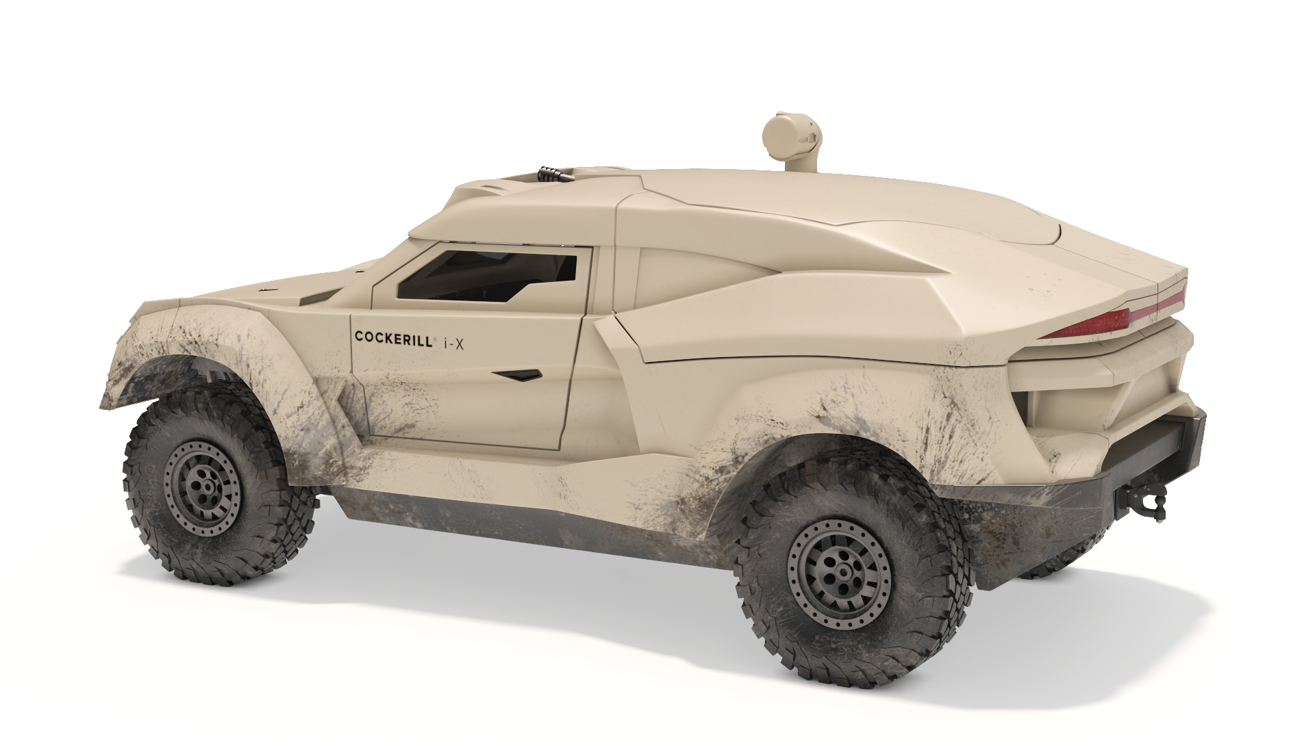 3D Cockerill I-X Armored Car Dirty
