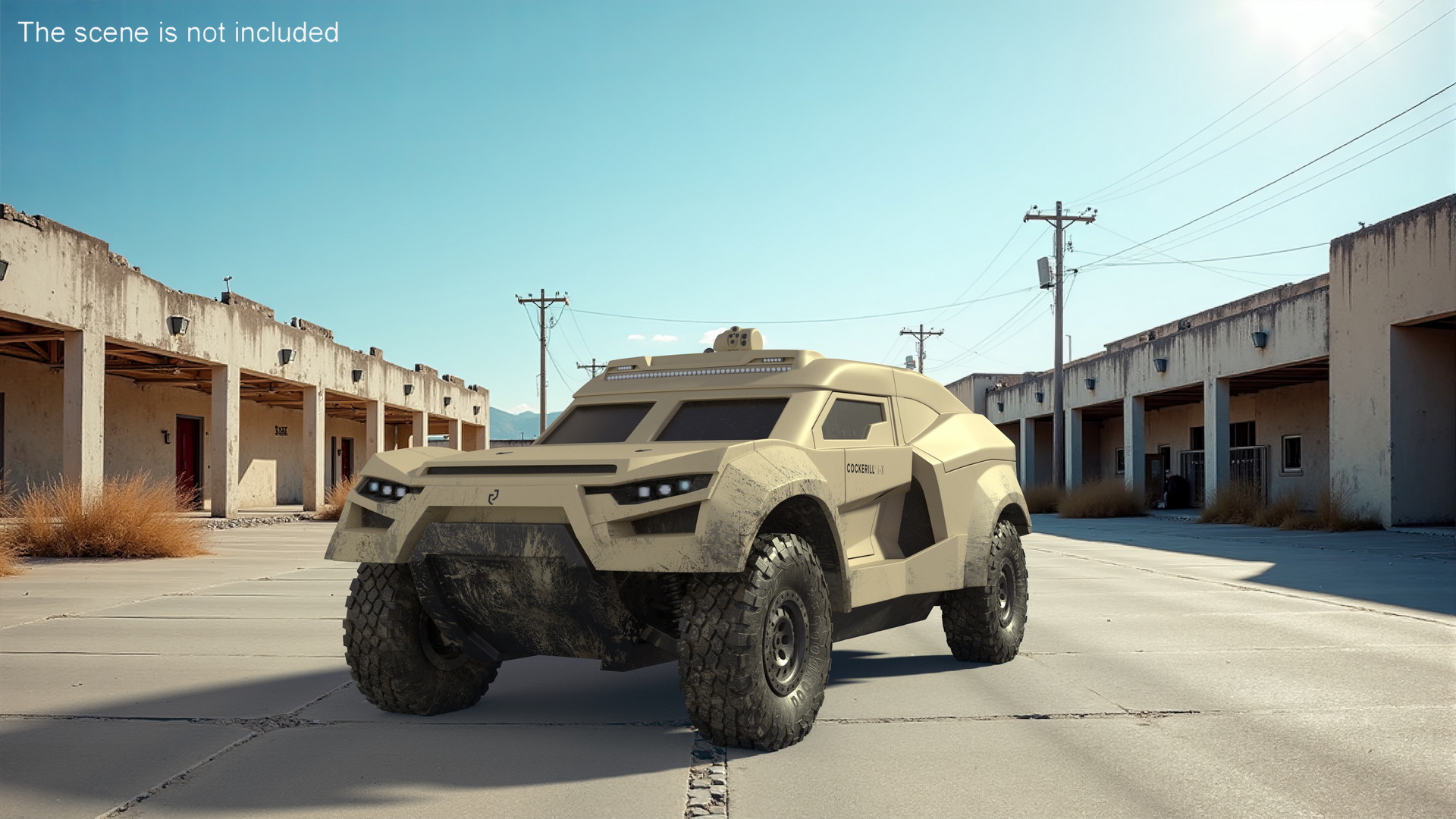 3D Cockerill I-X Armored Car Dirty