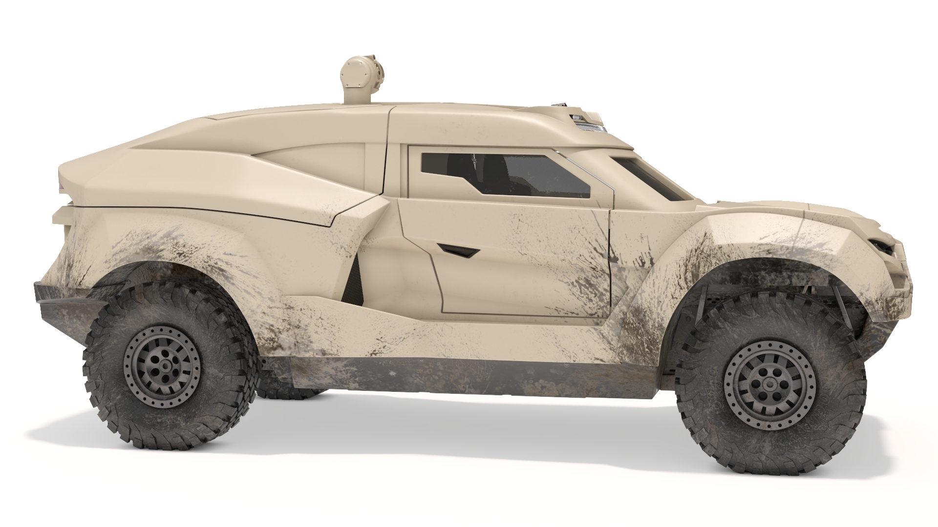 3D Cockerill I-X Armored Car Dirty