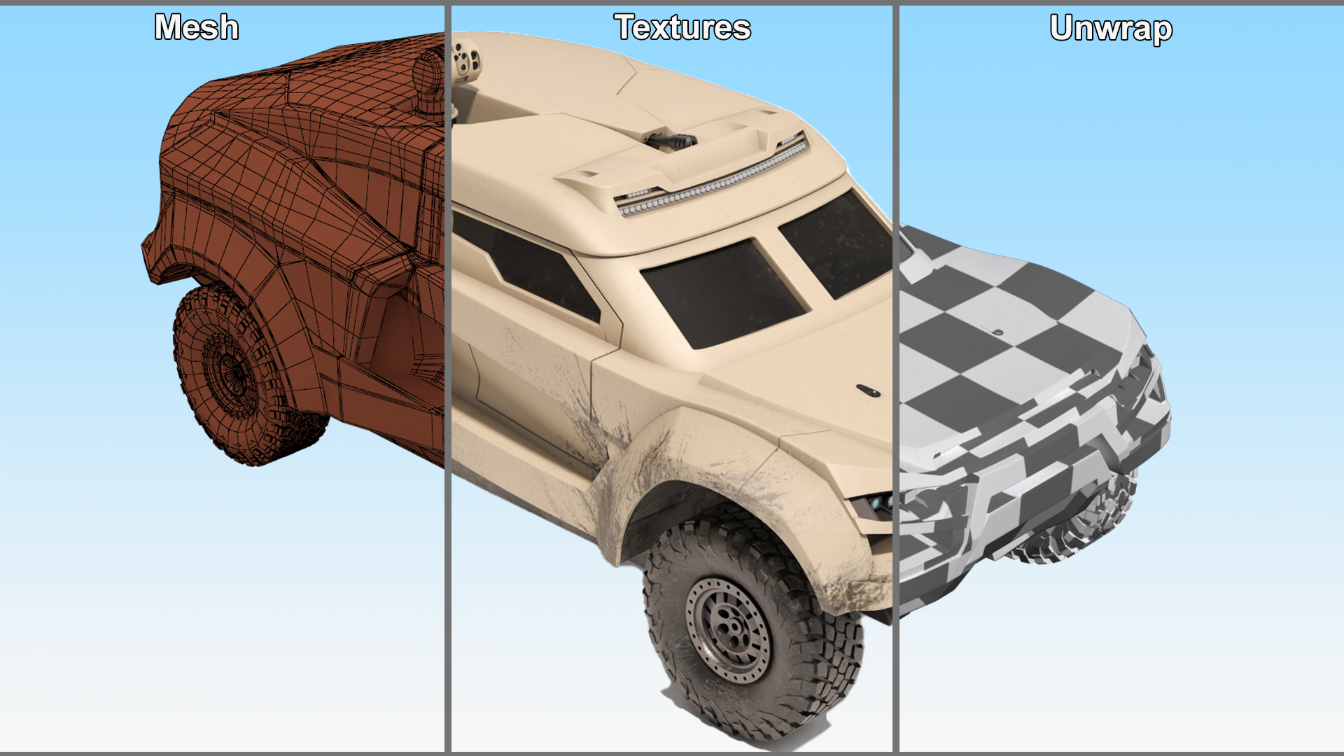 3D Cockerill I-X Armored Car Dirty