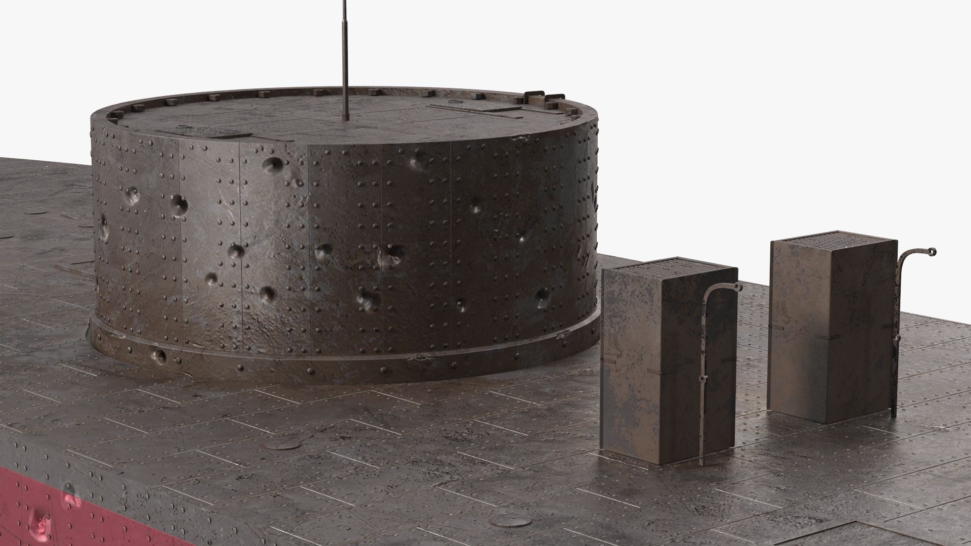 3D US Ironclad Warship Monitor Old