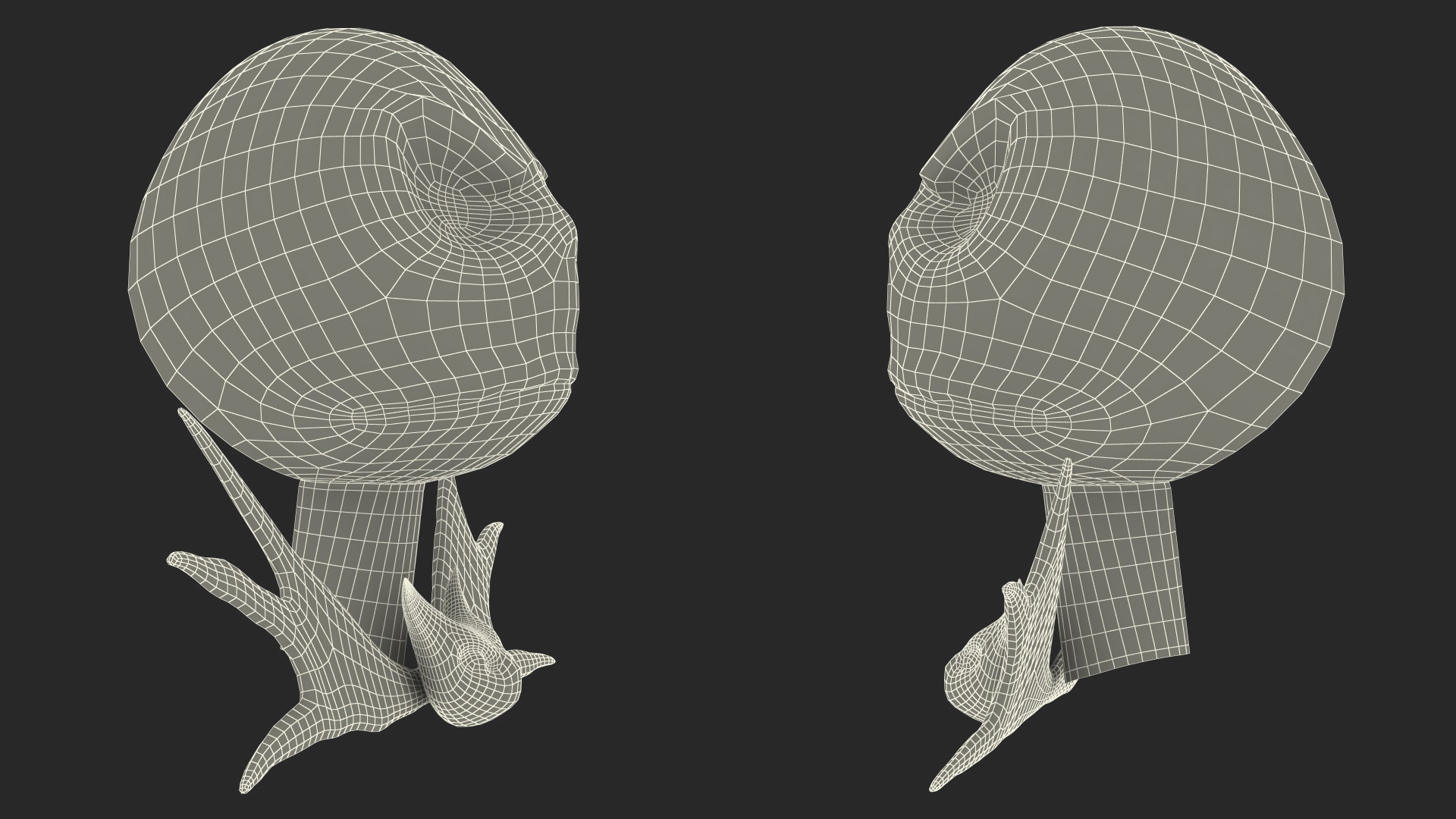 3D model Head of Jack Skellington Angry