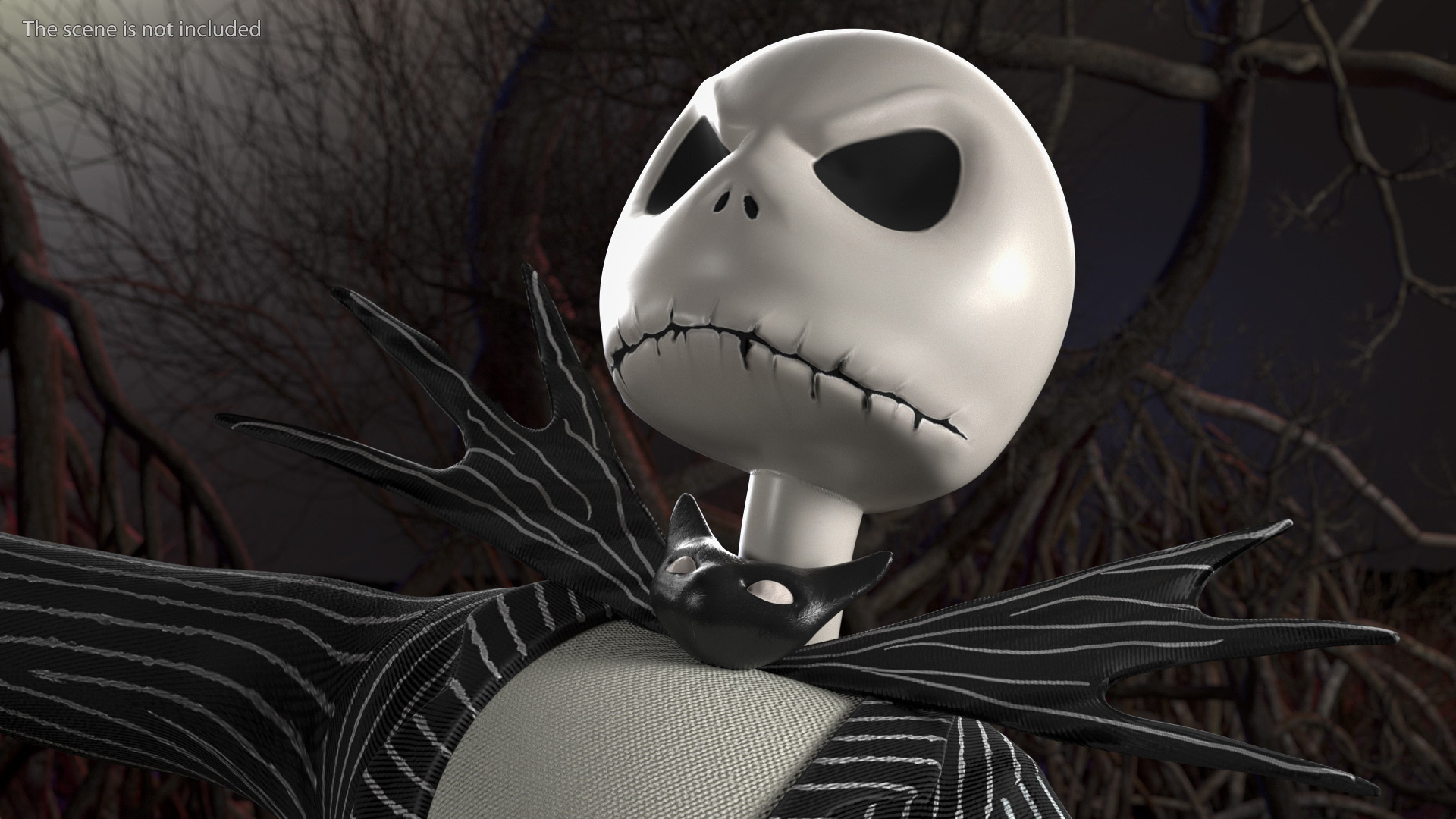 3D model Head of Jack Skellington Angry