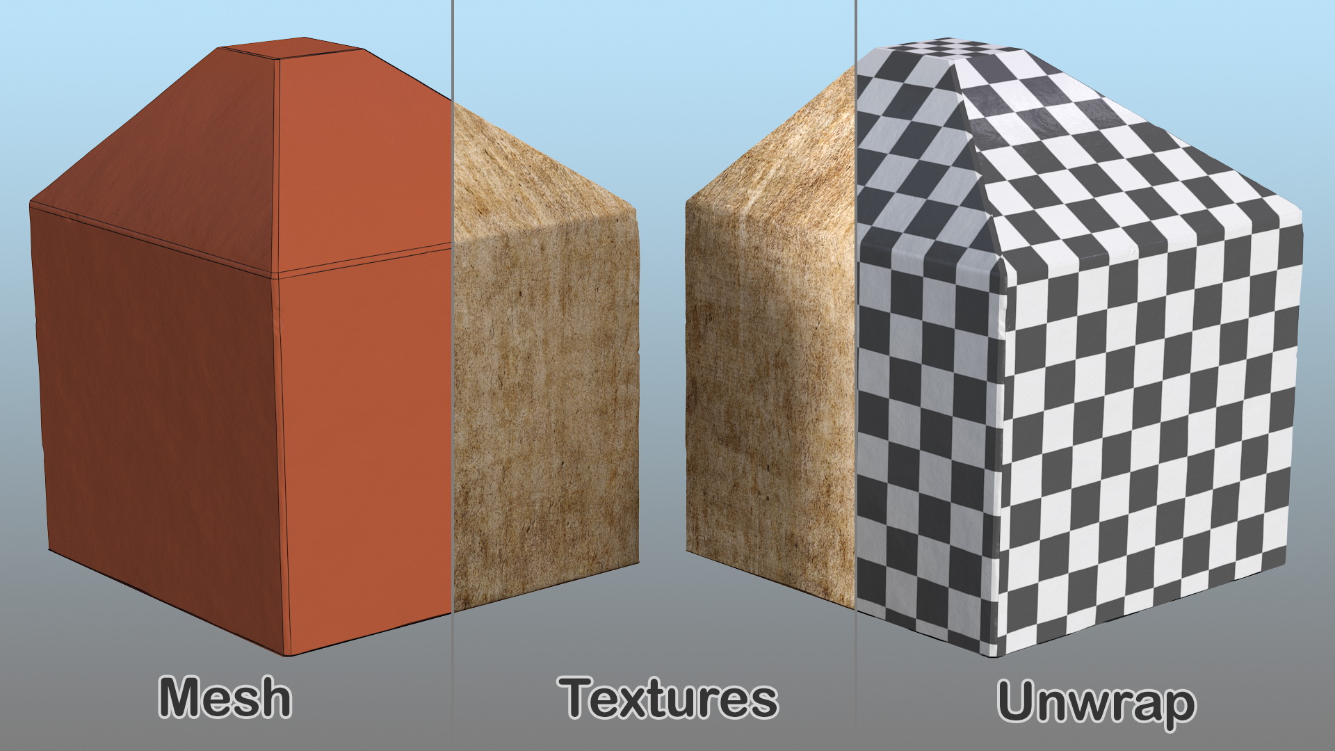 3D Concrete Tank Trap model