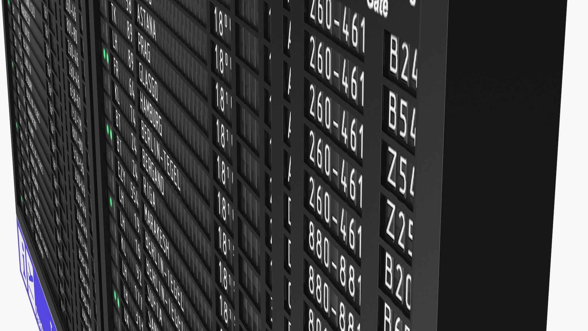 Airport Departures Board 3D model
