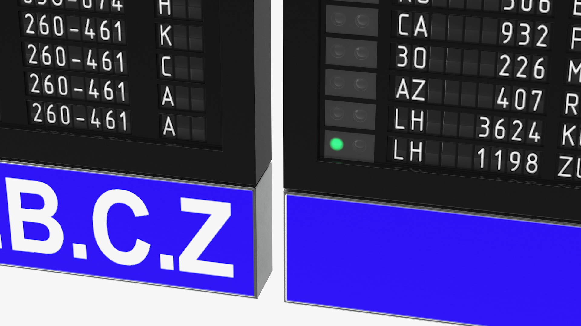 Airport Departures Board 3D model