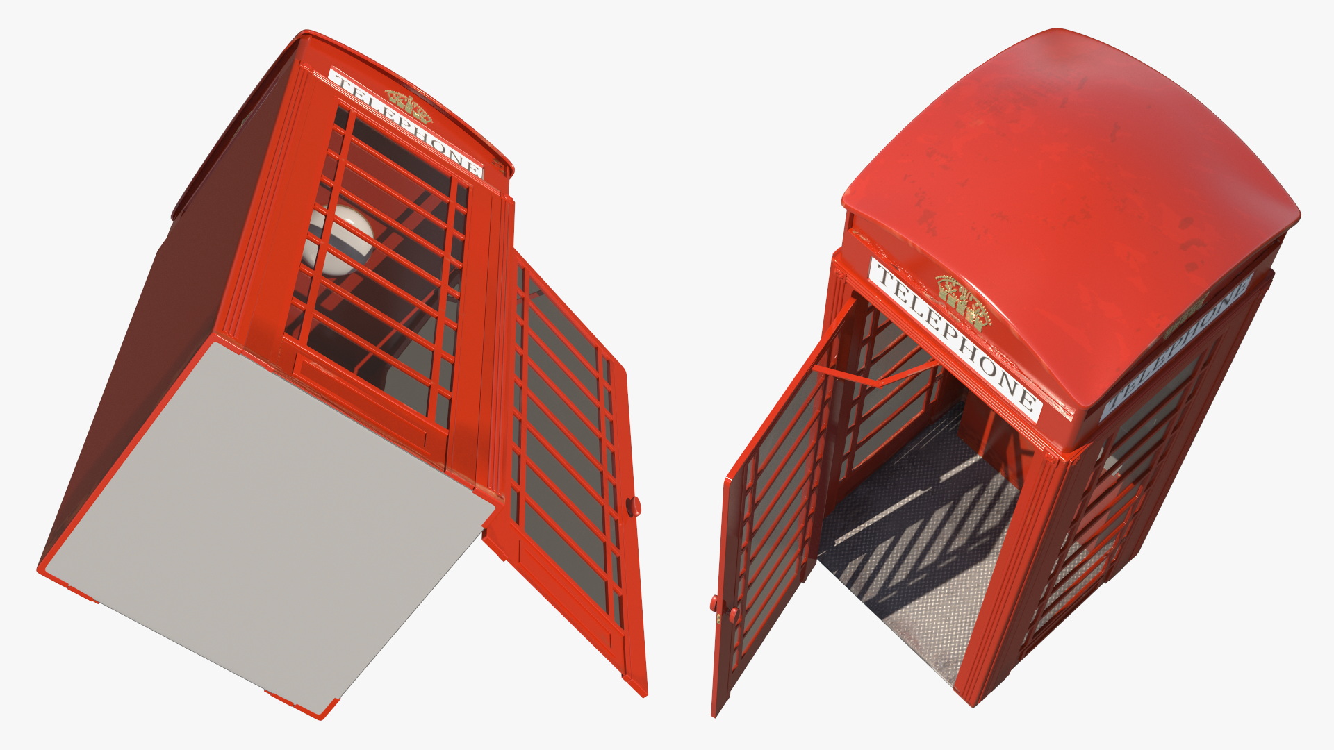 3D Classic British Telephone Booth