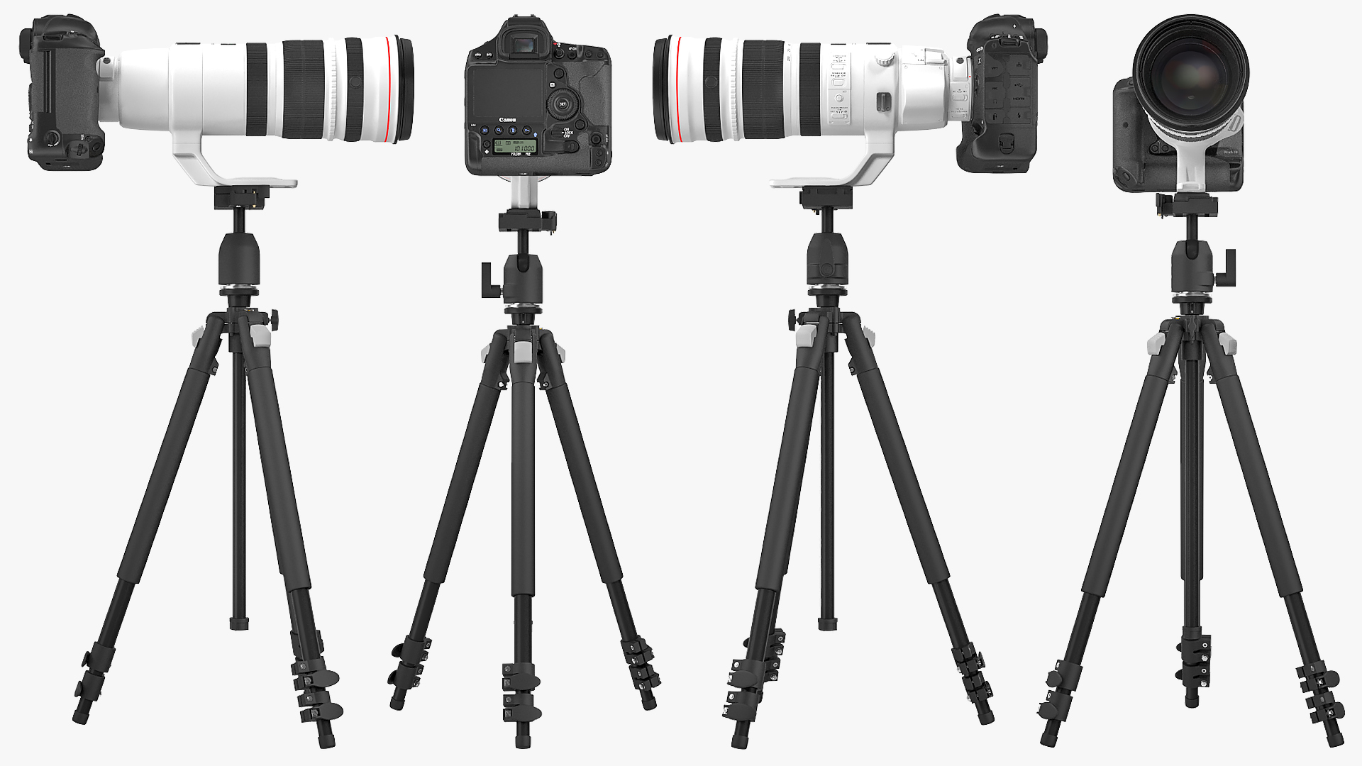 3D Canon EF 200 400mm USM Extender on Tripod