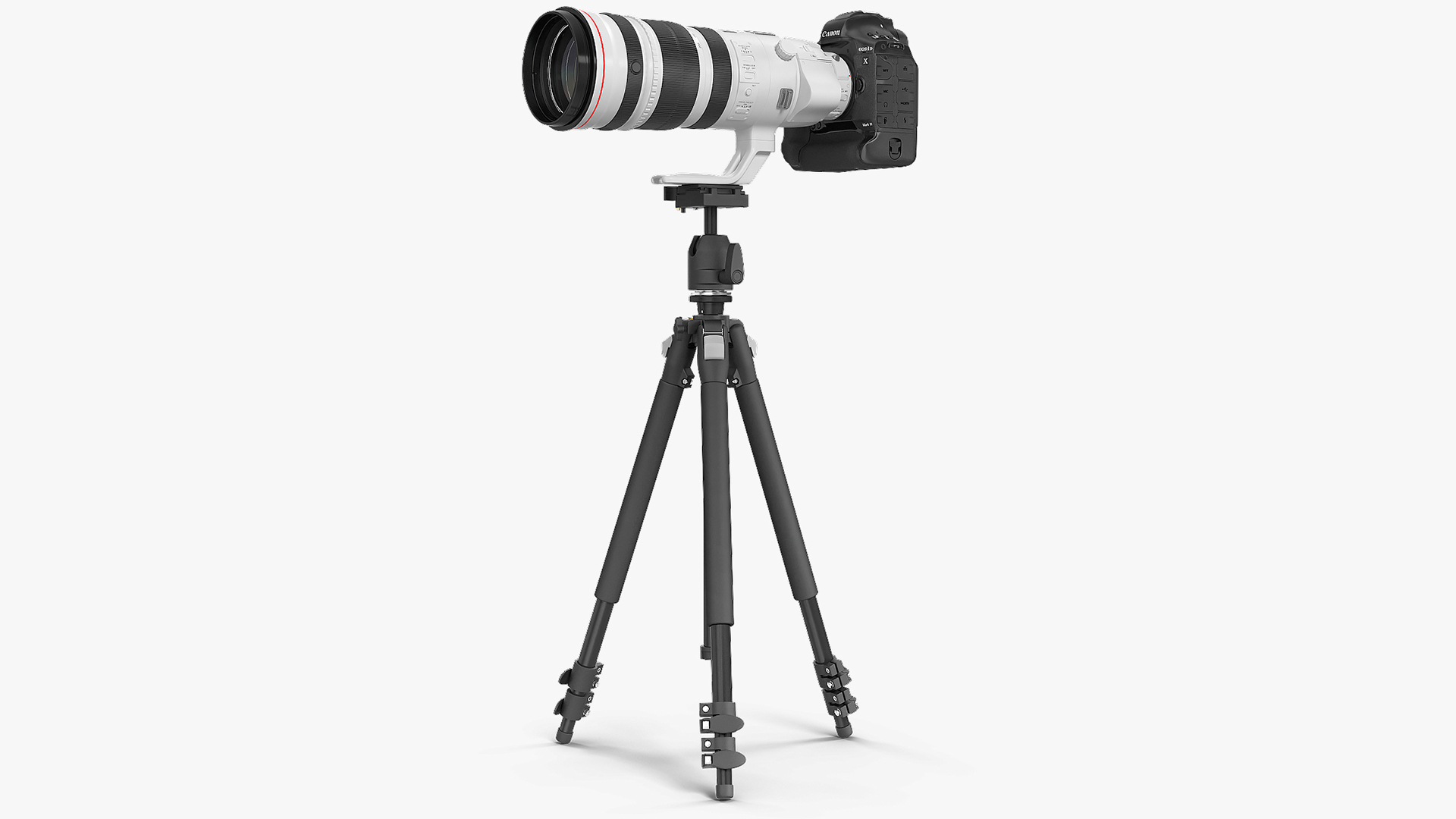 3D Canon EF 200 400mm USM Extender on Tripod