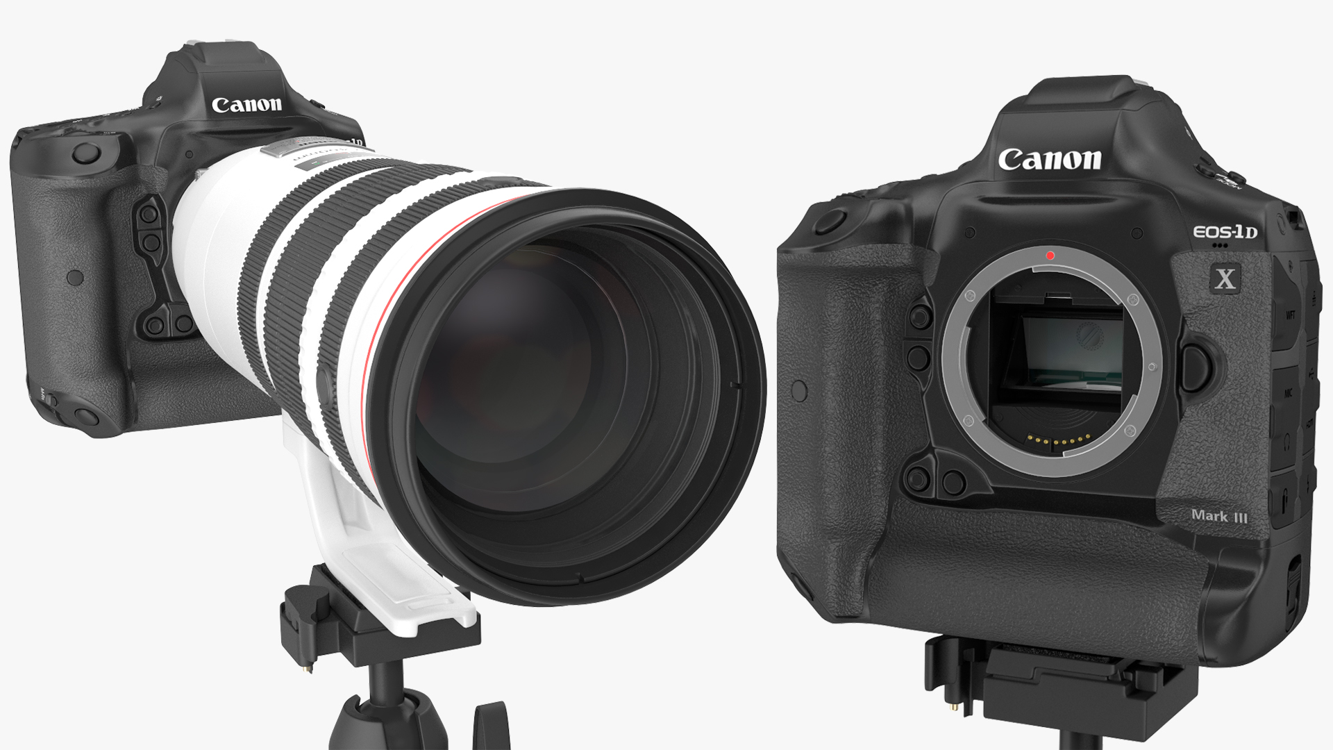 3D Canon EF 200 400mm USM Extender on Tripod