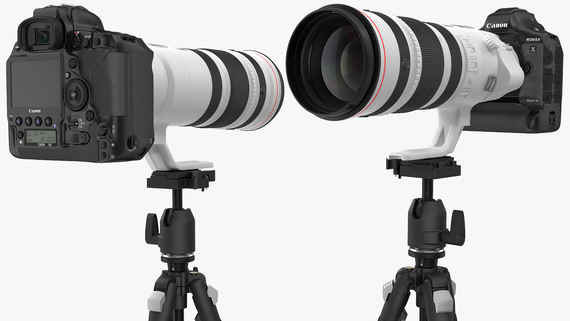 3D Canon EF 200 400mm USM Extender on Tripod