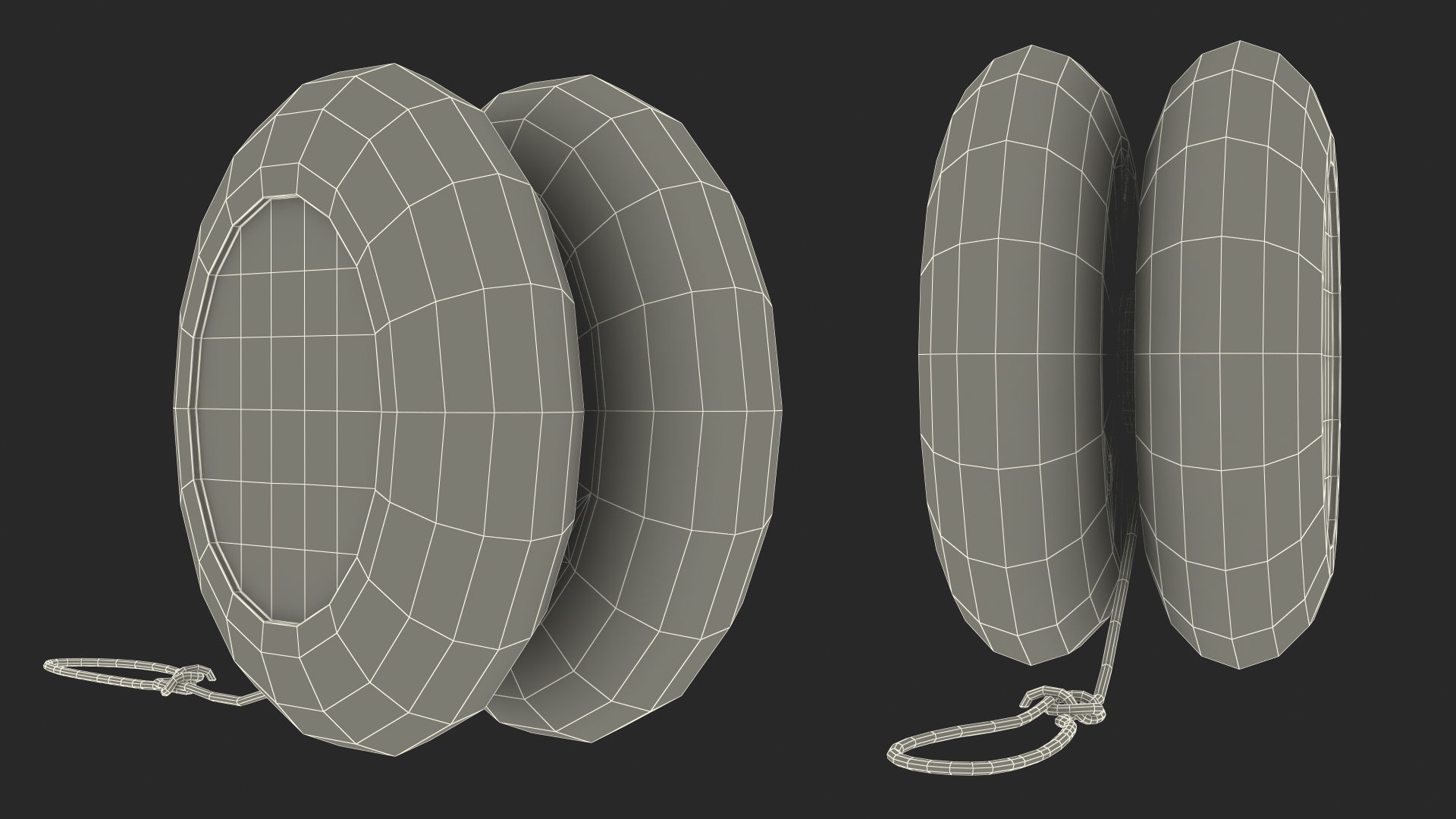 3D Toy Yo-Yo Red model