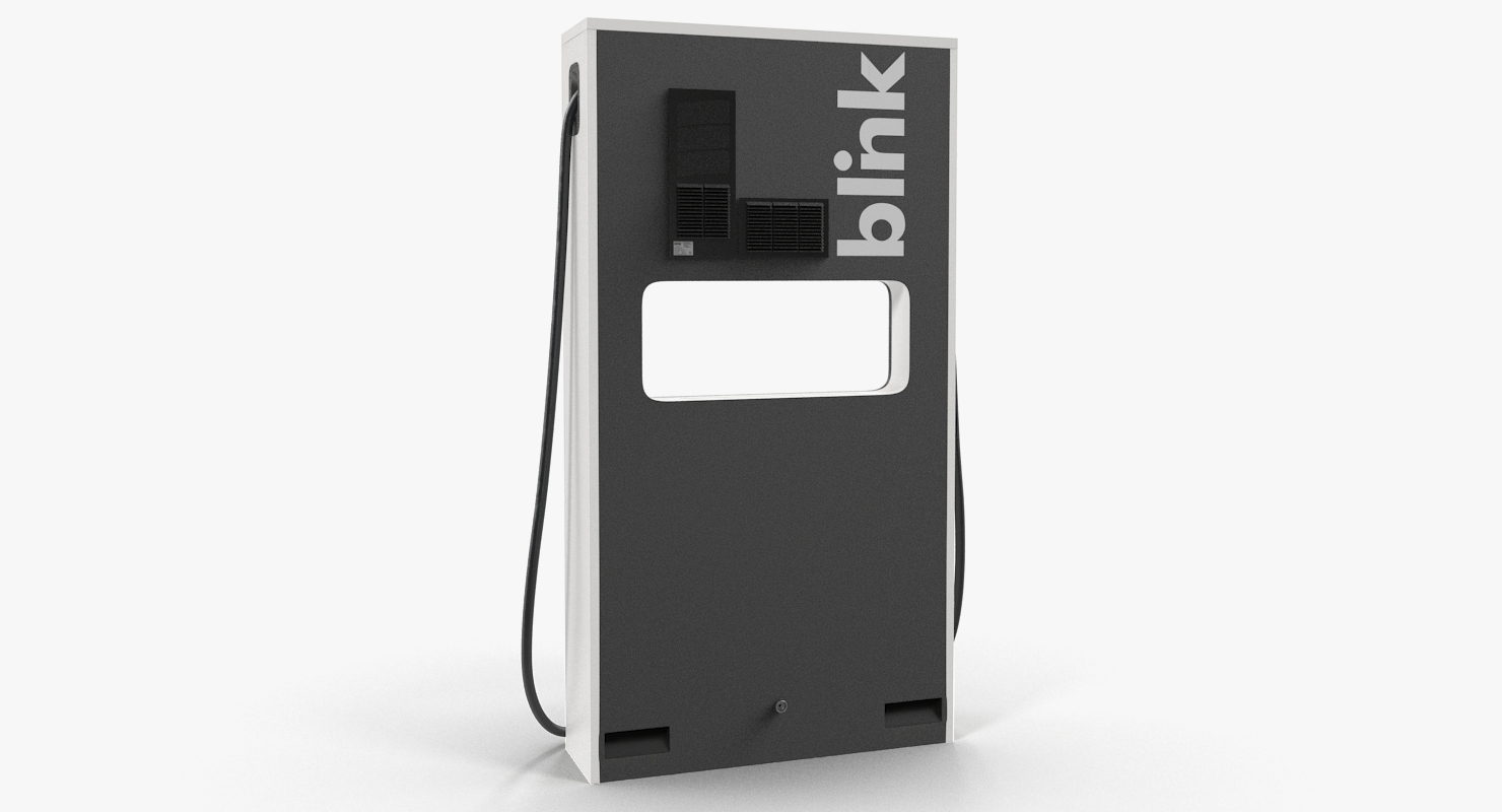 Electric Car DC Fast Charger Blink 3D model