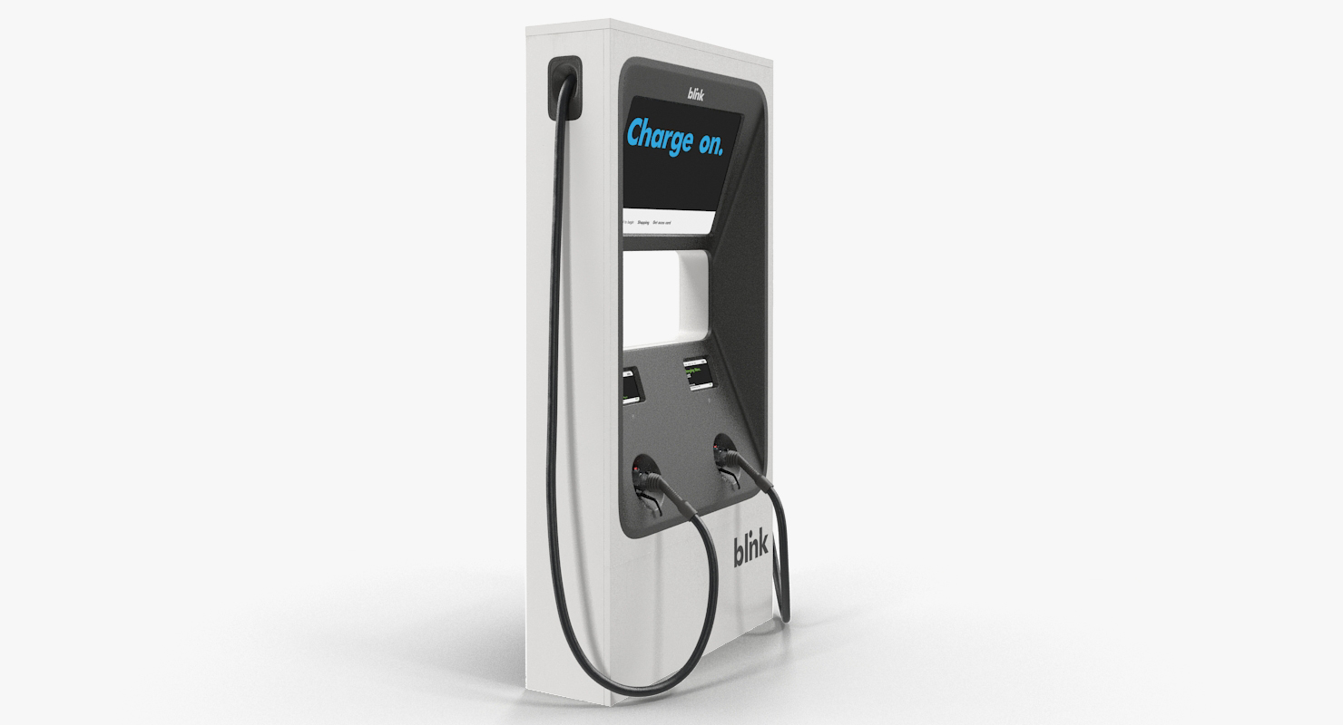 Electric Car DC Fast Charger Blink 3D model