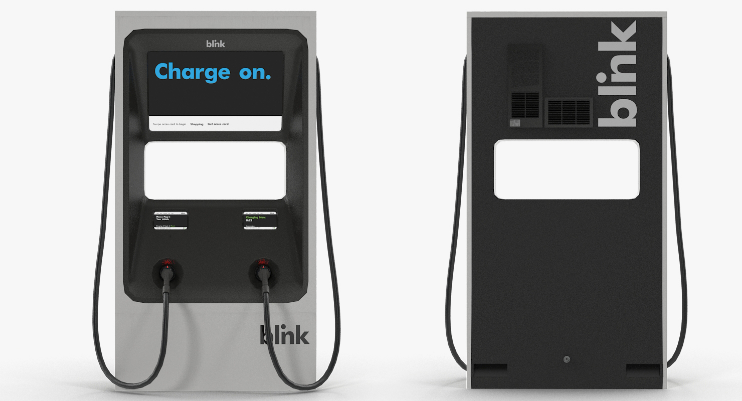 Electric Car DC Fast Charger Blink 3D model