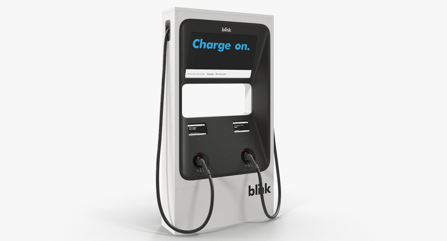 Electric Car DC Fast Charger Blink 3D model