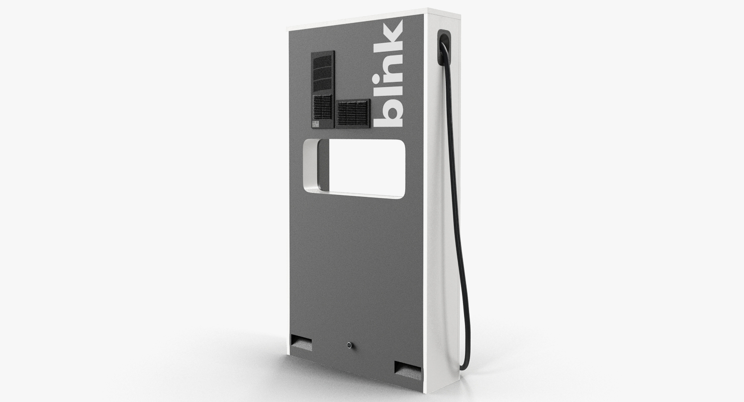 Electric Car DC Fast Charger Blink 3D model