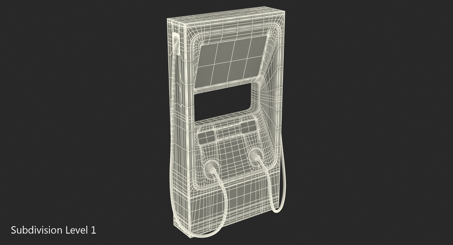 Electric Car DC Fast Charger Blink 3D model