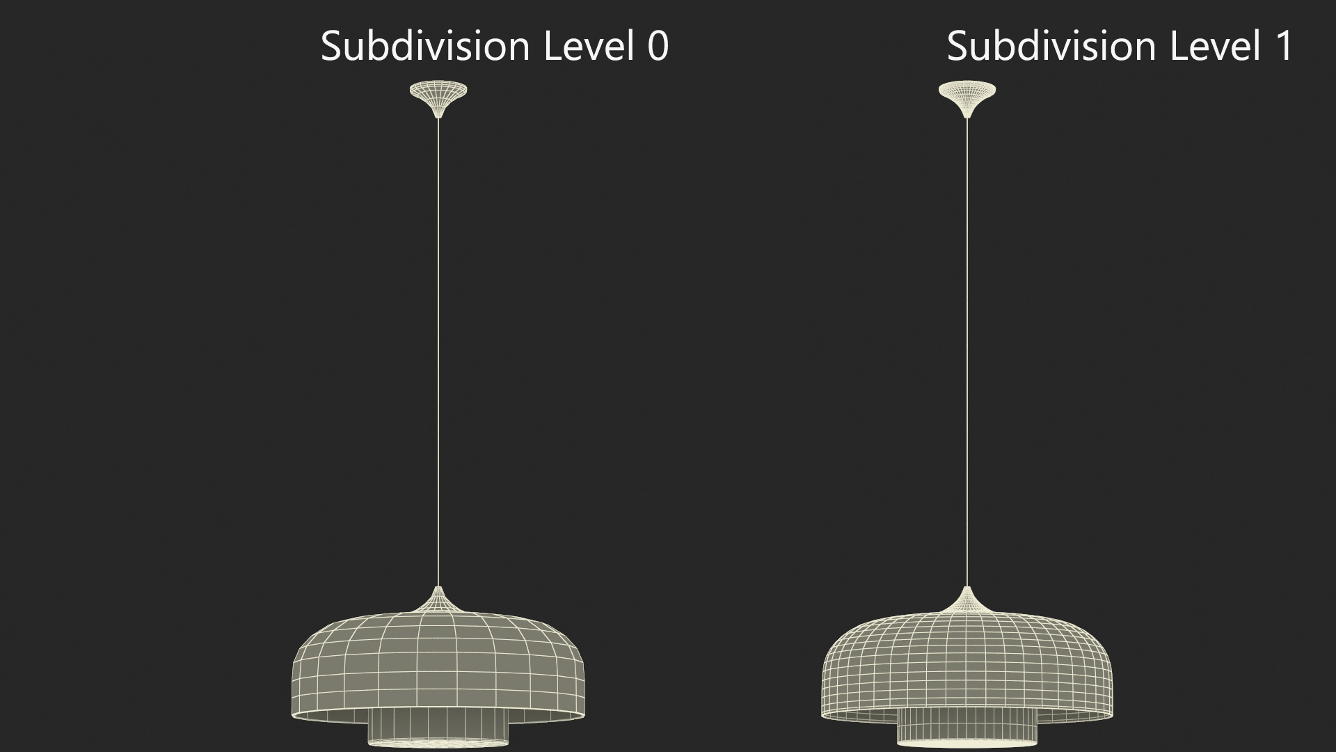 3D Ceiling Hanging Pendant Lamp model