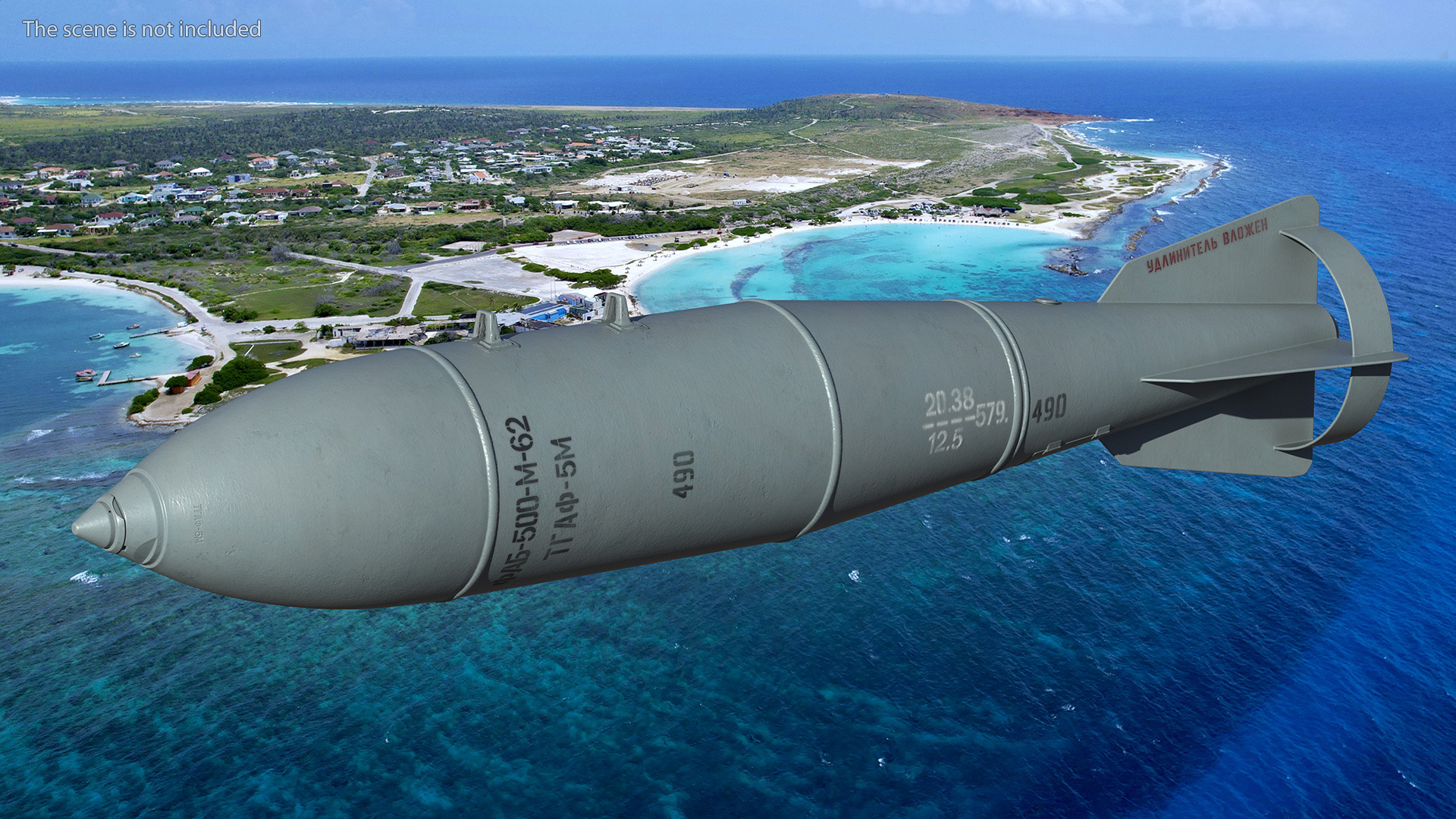 3D Russian FAB 500 M62 Air Bomb model