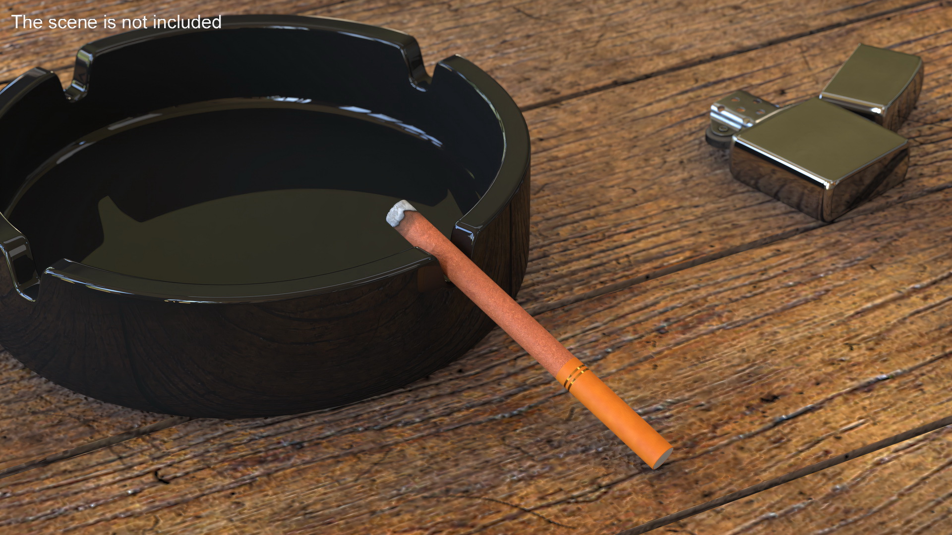 3D Cigar Thin Lighted model