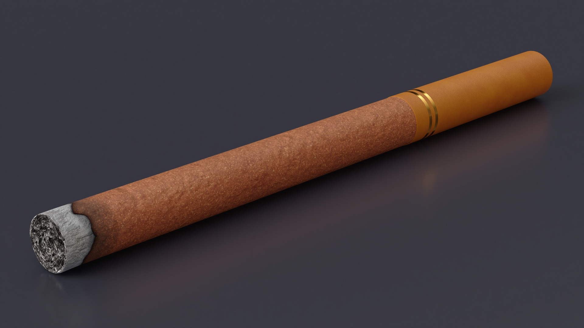 3D Cigar Thin Lighted model