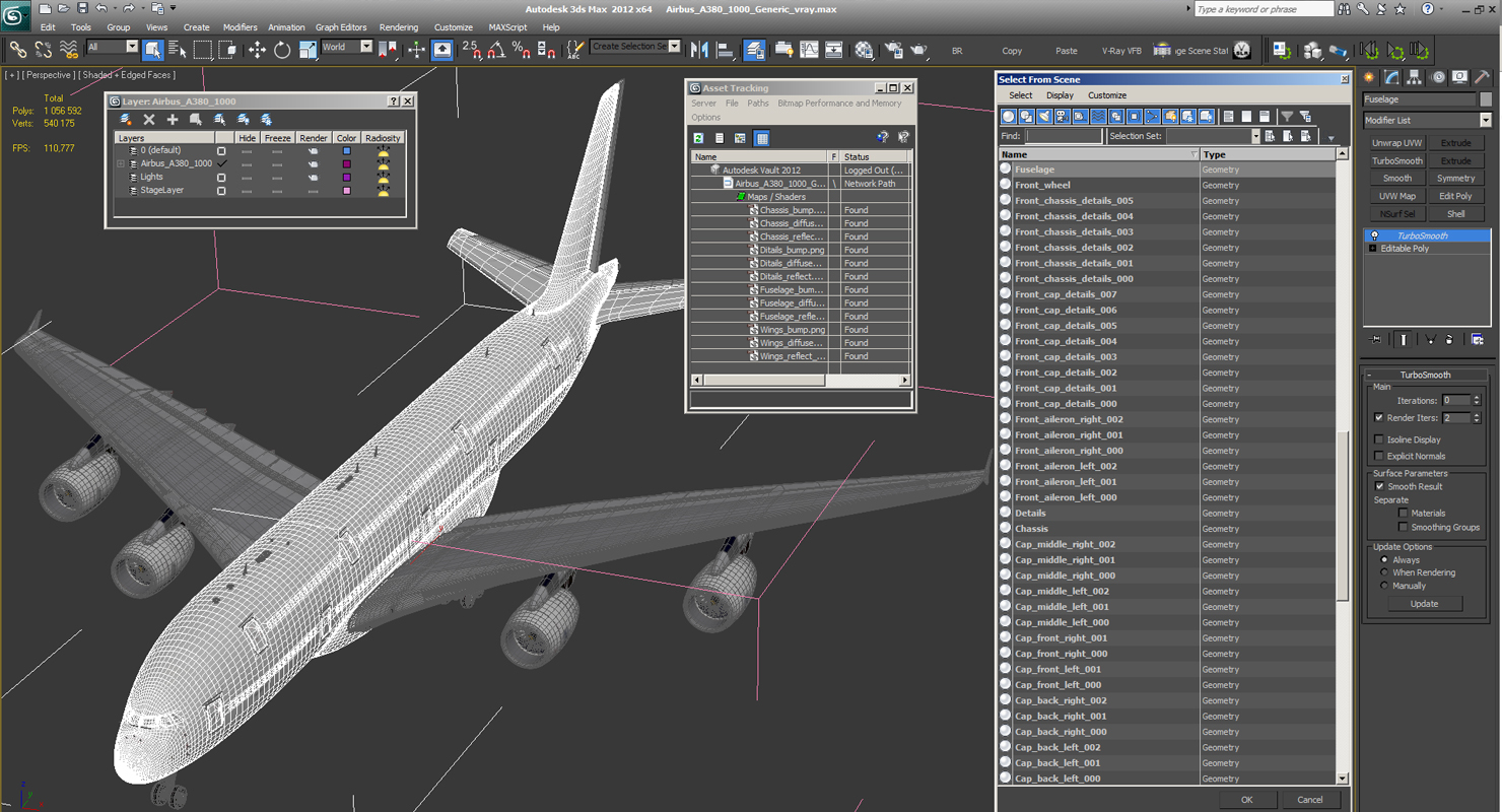 Airbus A380 1000 Generic 3D model
