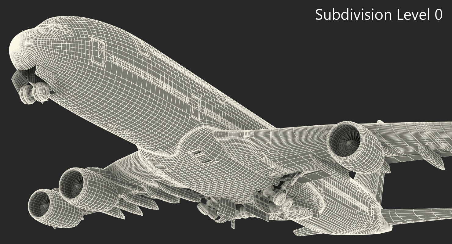 Airbus A380 1000 Generic 3D model