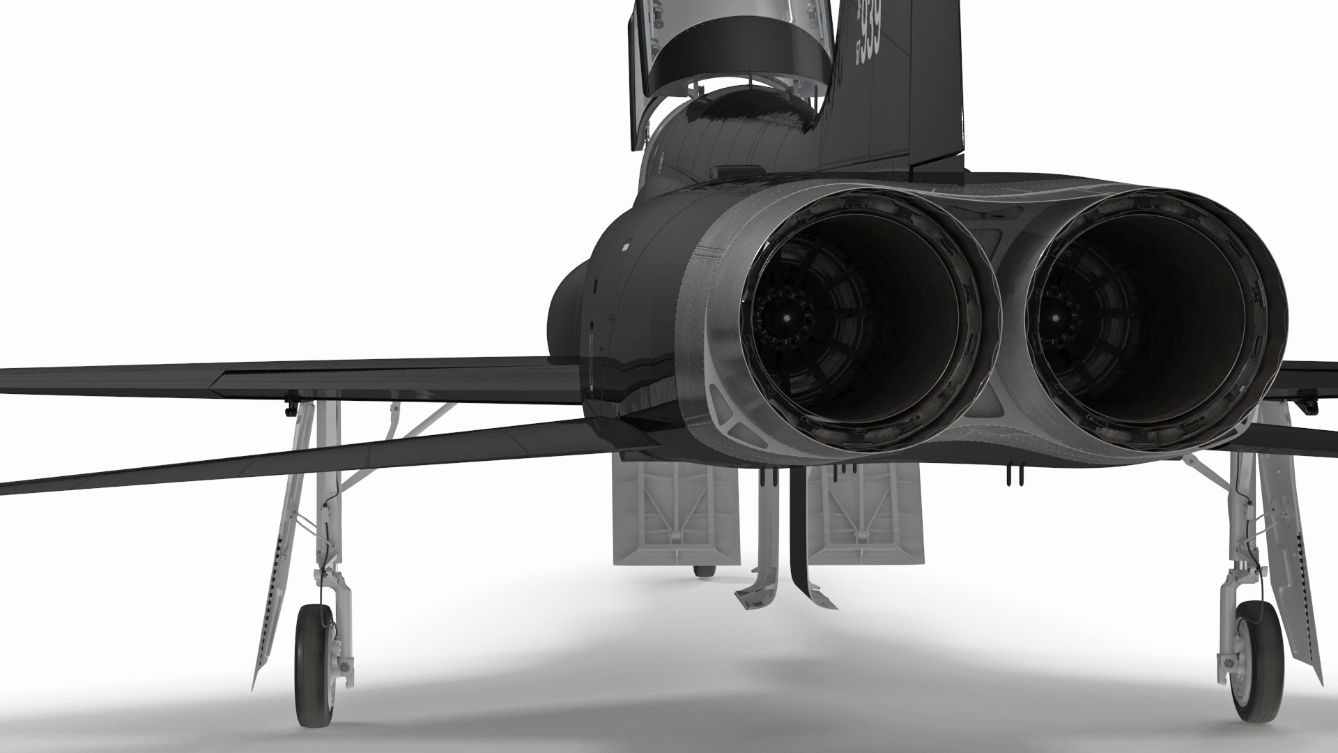 3D USAF T-38 Talon Jet Trainer Black model