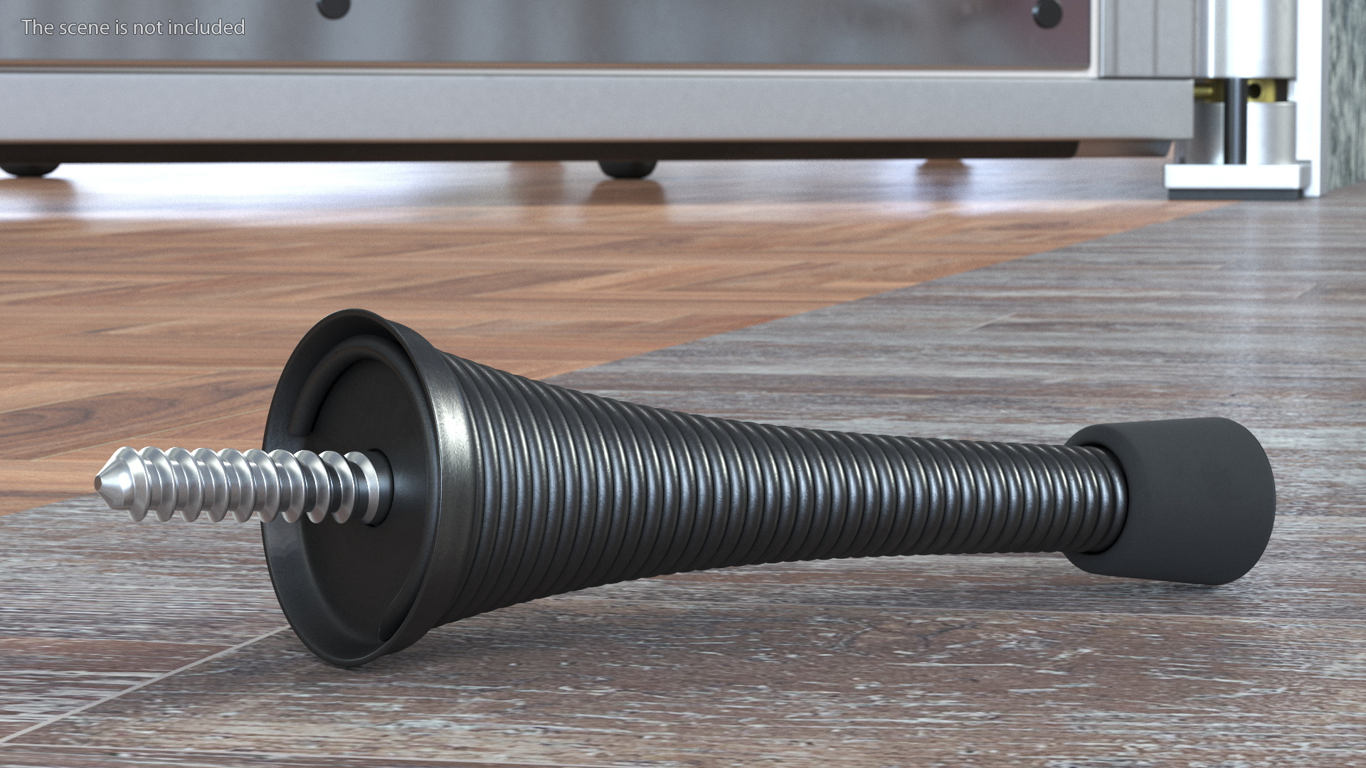 3D Black Spring Door Wedge model